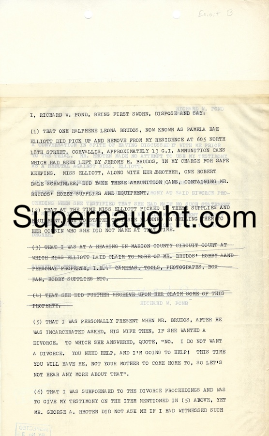 Jerry Brudos Richard Pond Affidavit 1971 Signed image 2