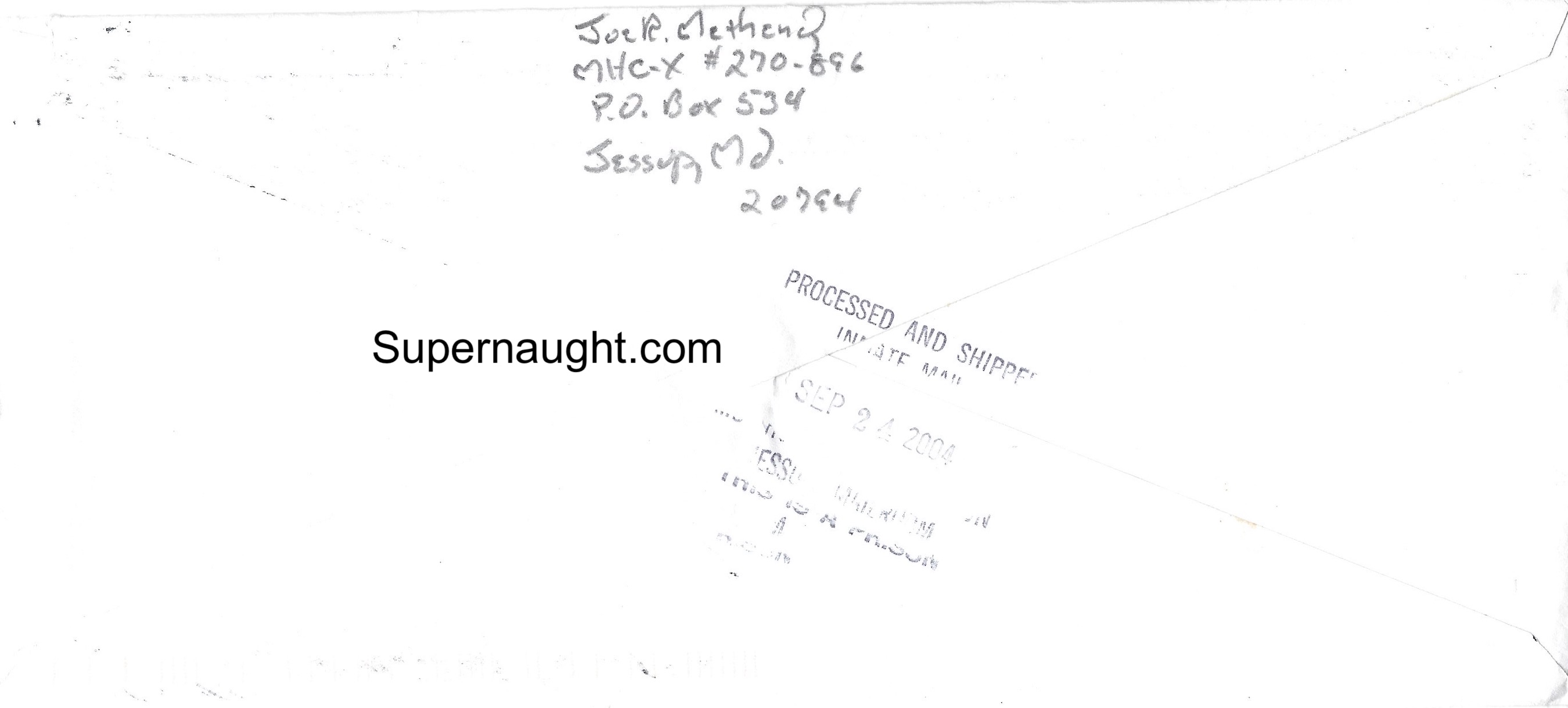 Joe Metheny Letter with Art and DNA Envelope Artwork Both Signed image 3
