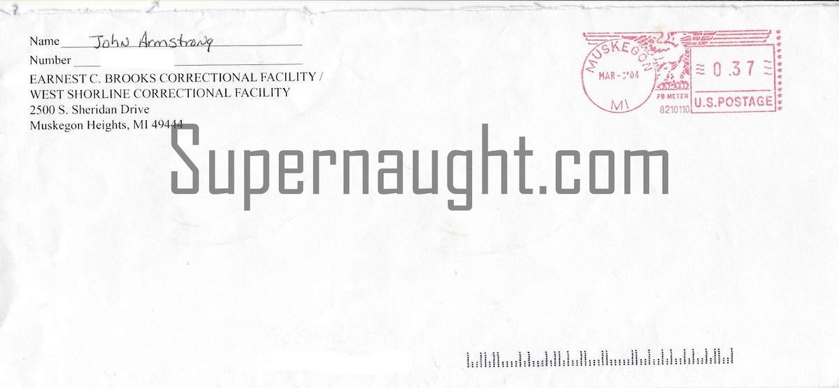 John Armstrong Signed Letter and Envelope Set image 4