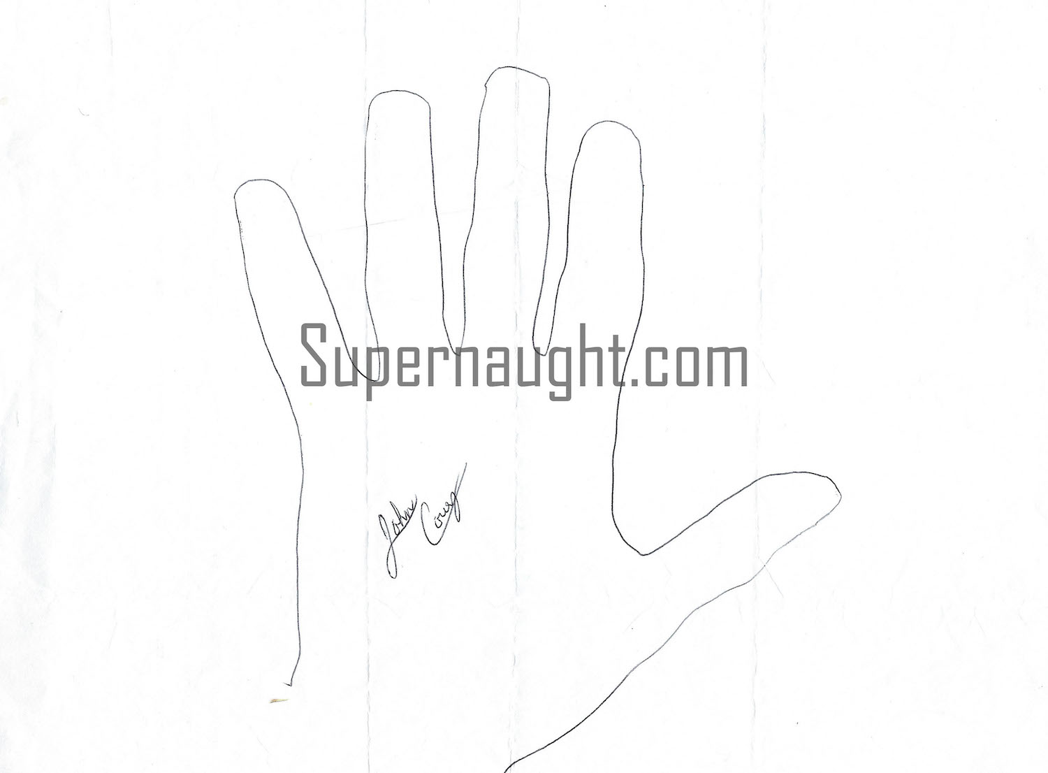 John Couey Left Hand Tracing Signed