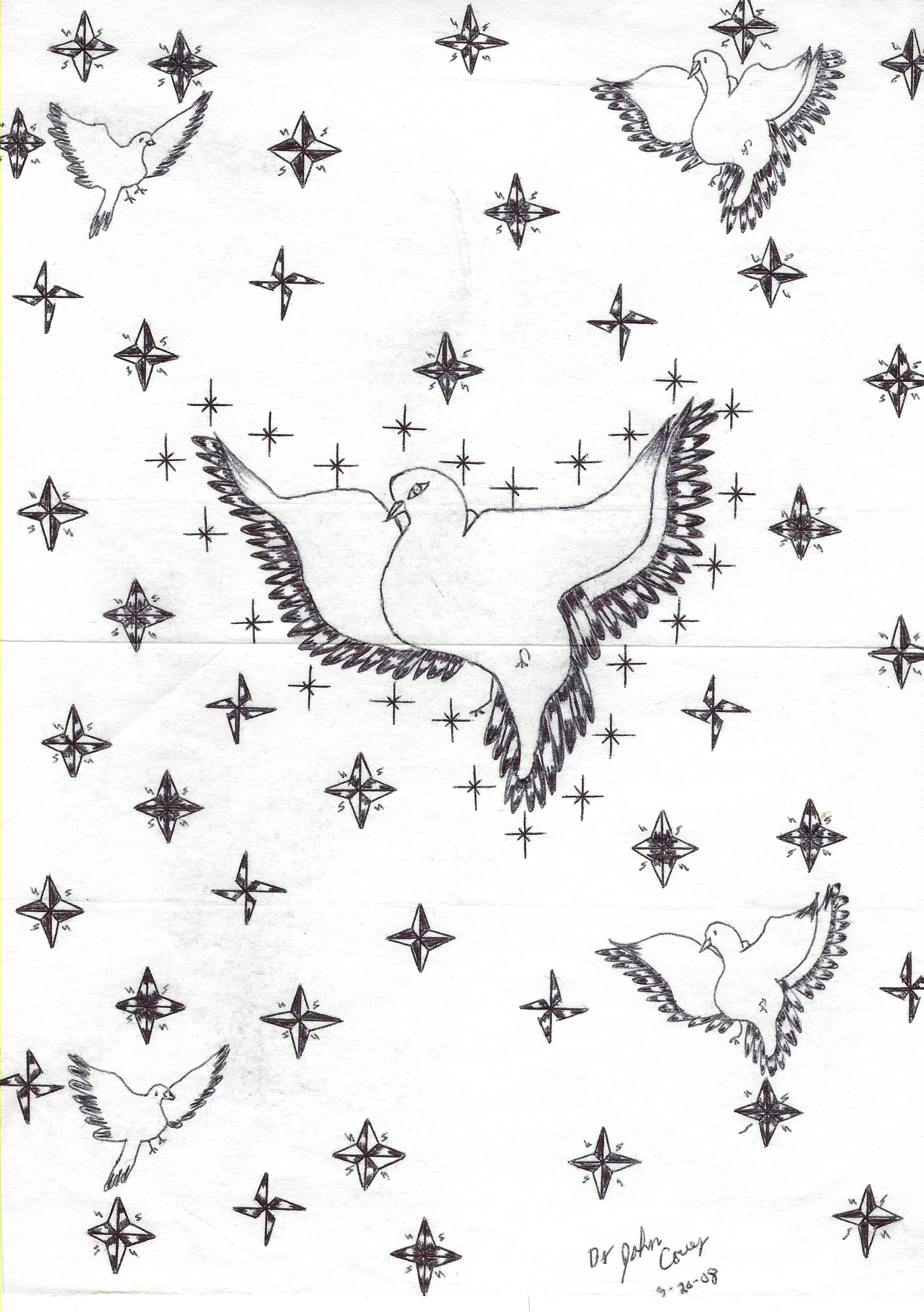John Couey Signed Drawing