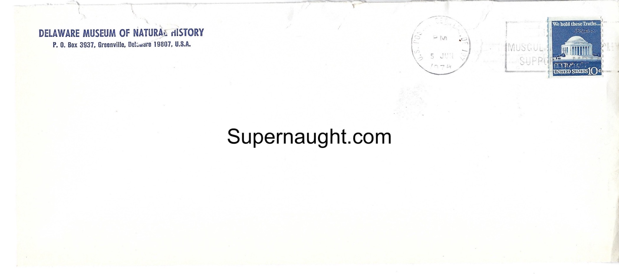 John du Pont 1974 Signed Letter With Envelope image 2