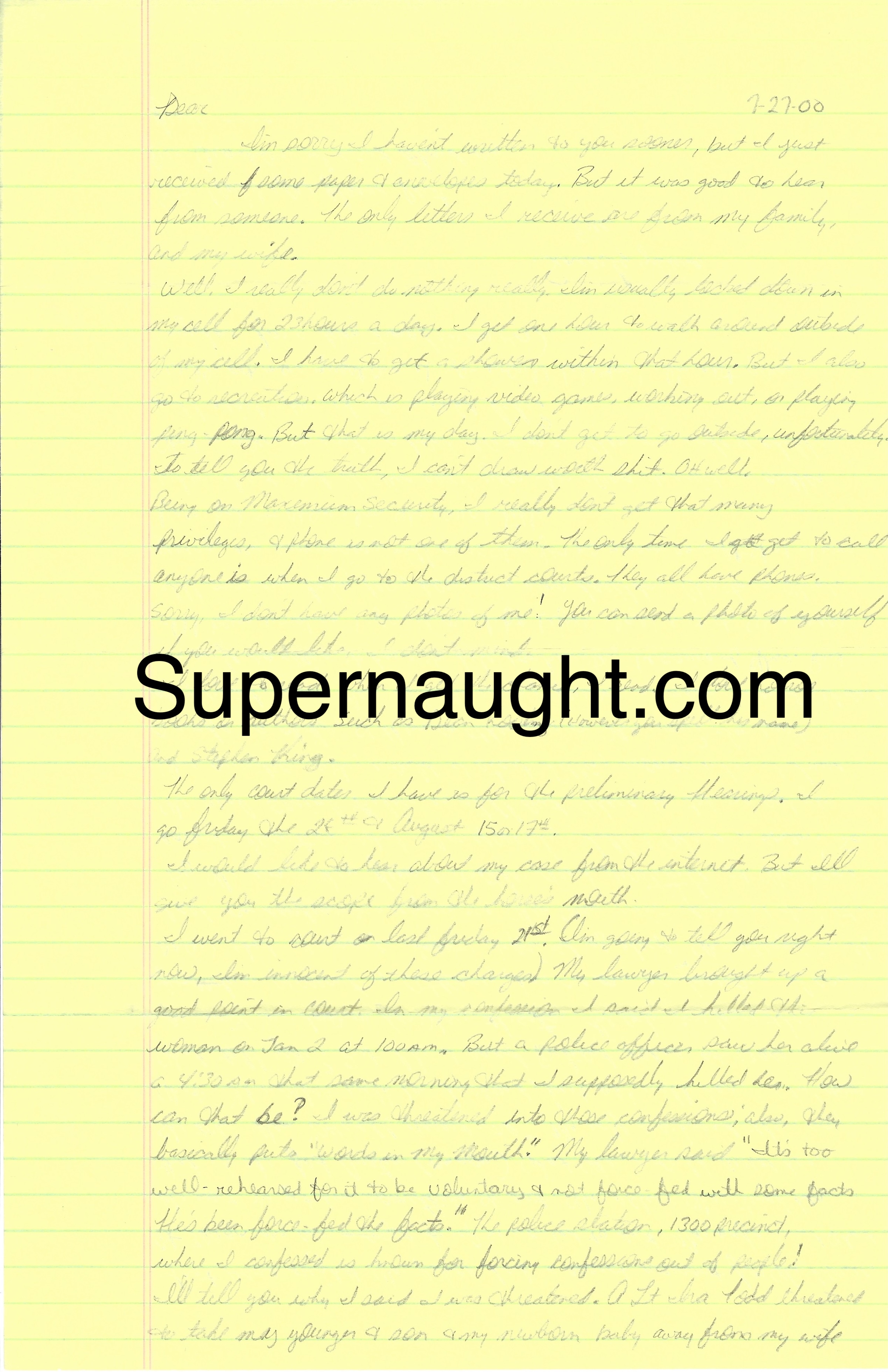 John Eric Armstrong Two Page Pre Conviction Letter Envelope Set Both Signed
