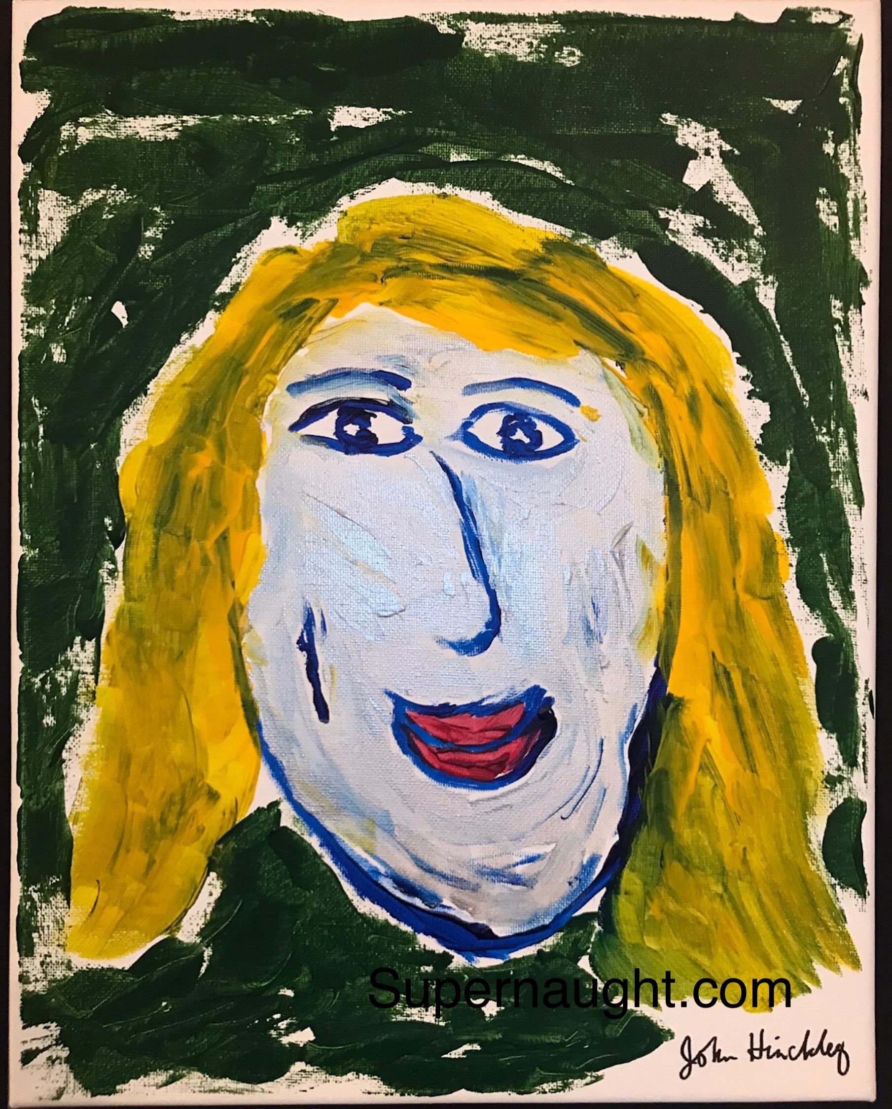 John Hinckley Signed Portrait Artwork