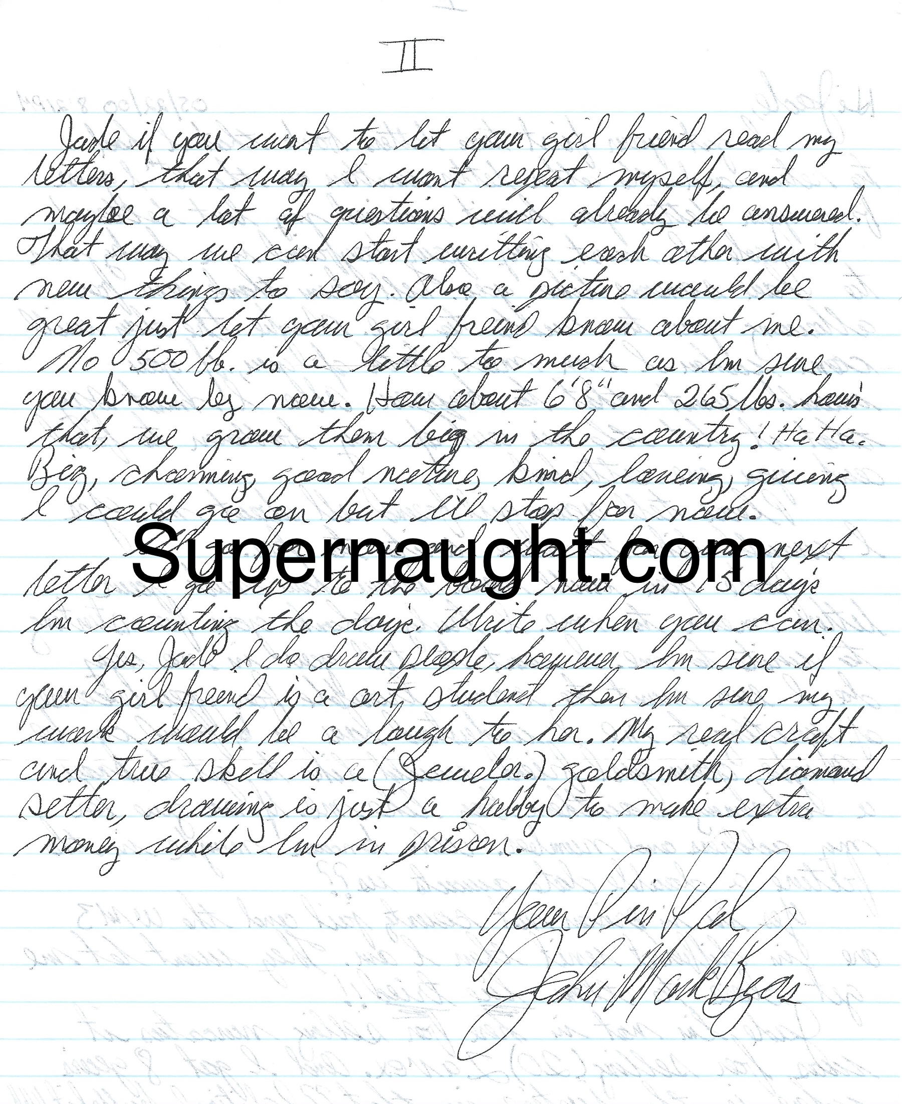 John Mark Byers Signed Letter image 2