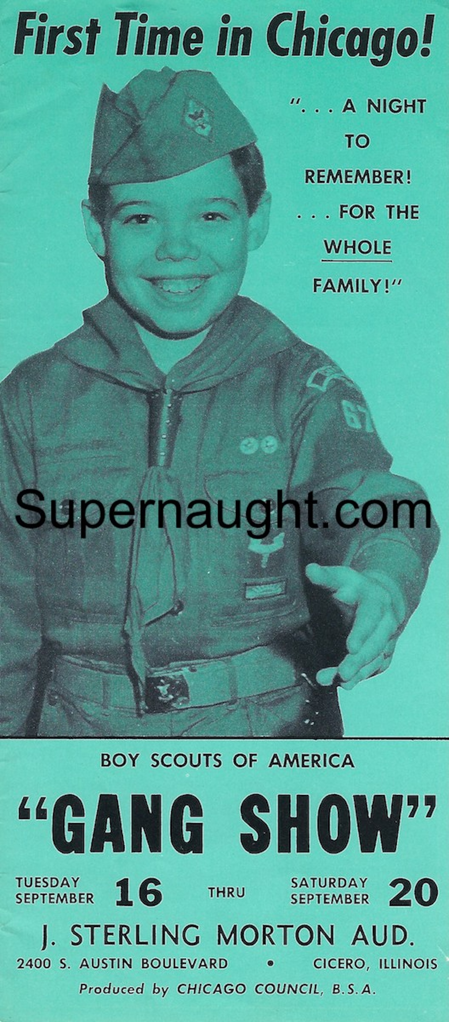 John Robinson Boy Scouts Gang Show Flyer