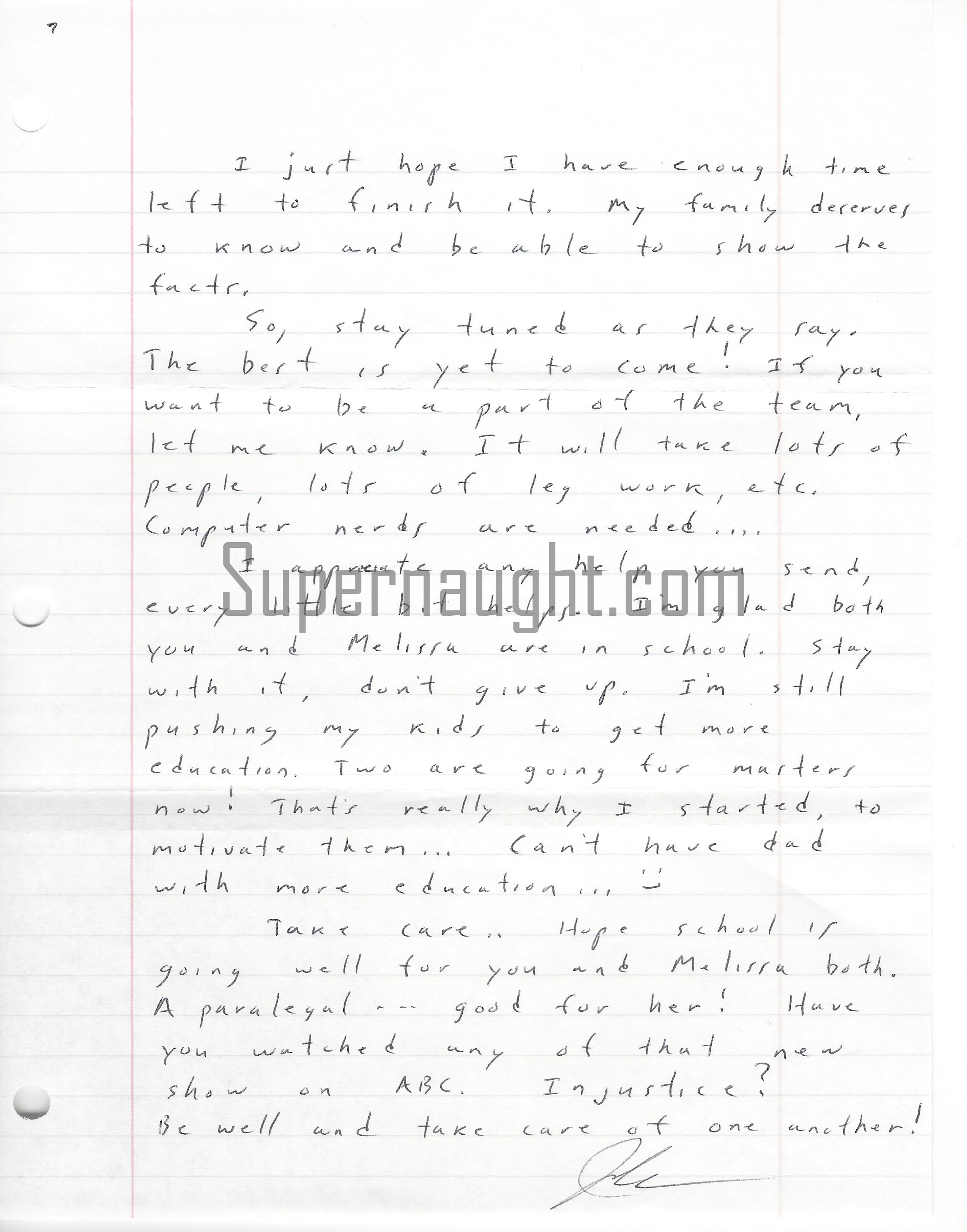 John Robinson Seven Page Letter and Envelope Set Both Signed image 2