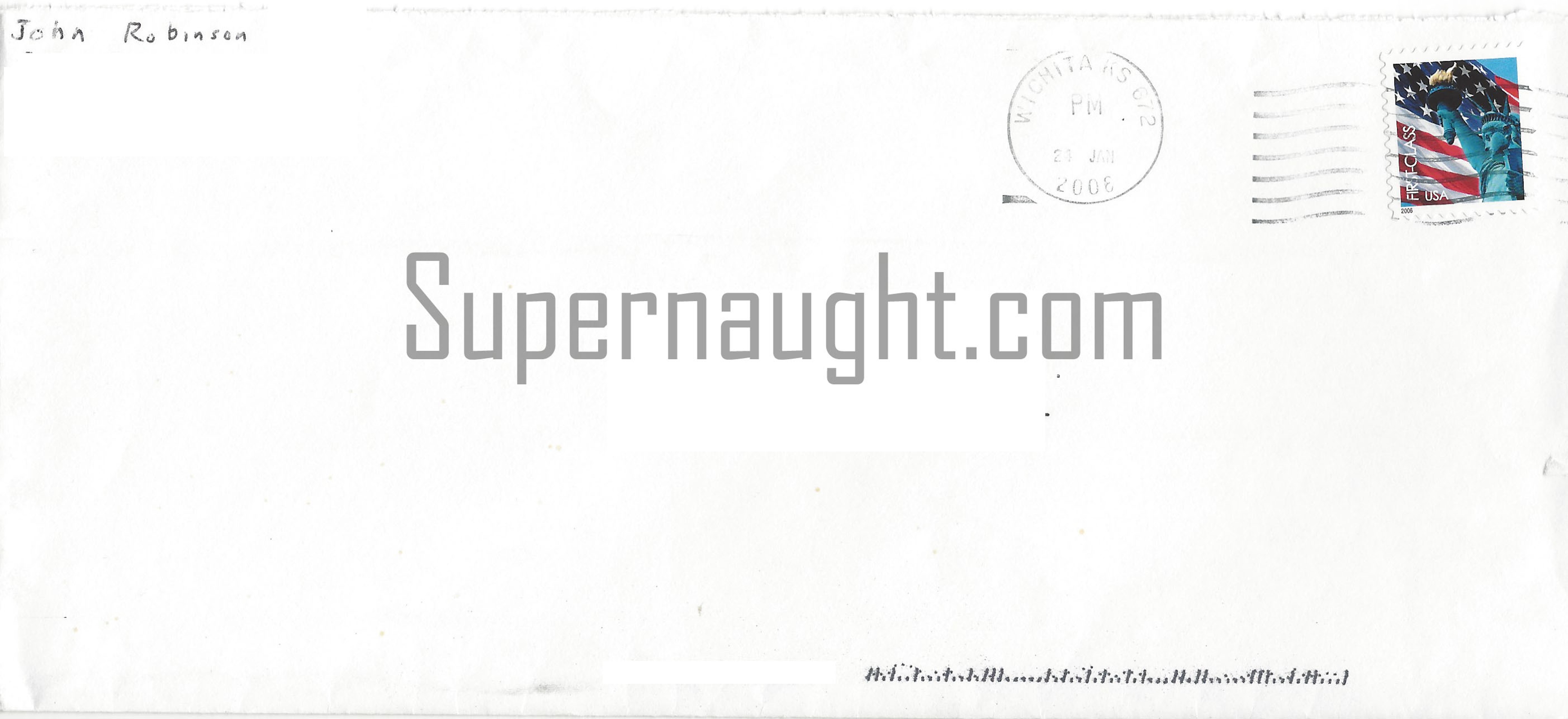 John Robinson Seven Page Letter and Envelope Set Both Signed image 3