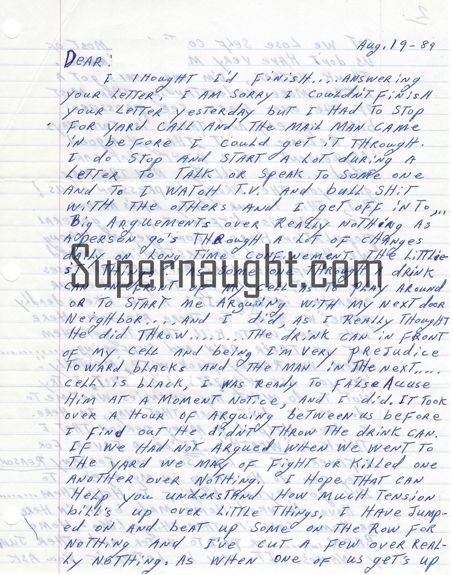 John Swindler Eight Page Letter and Envelope Set Both Signed - Executed