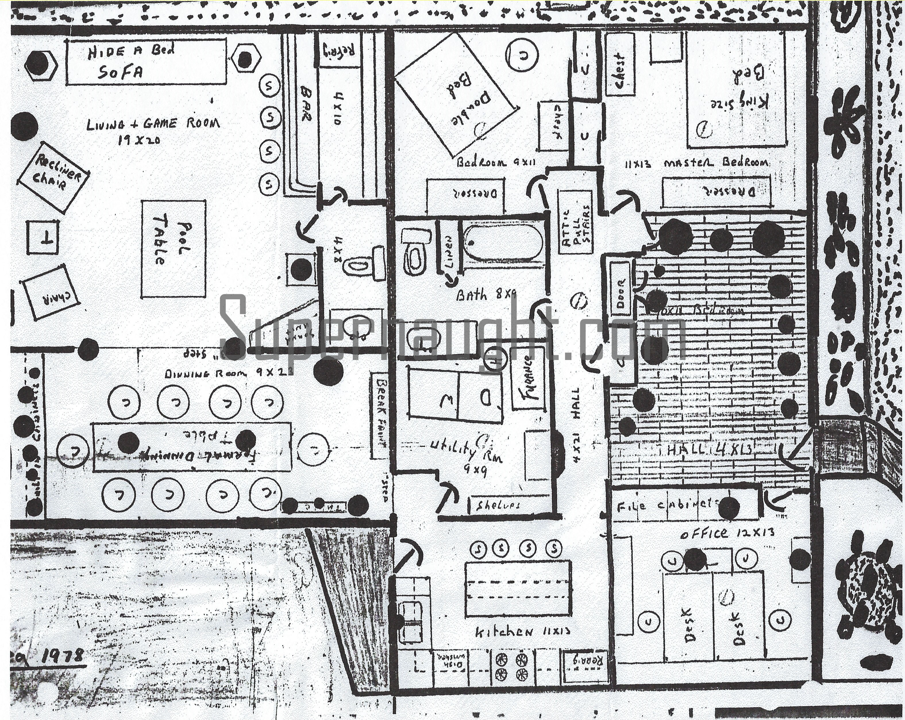 John Wayne Gacy 8213 Summerdale Ave Illustration Replica