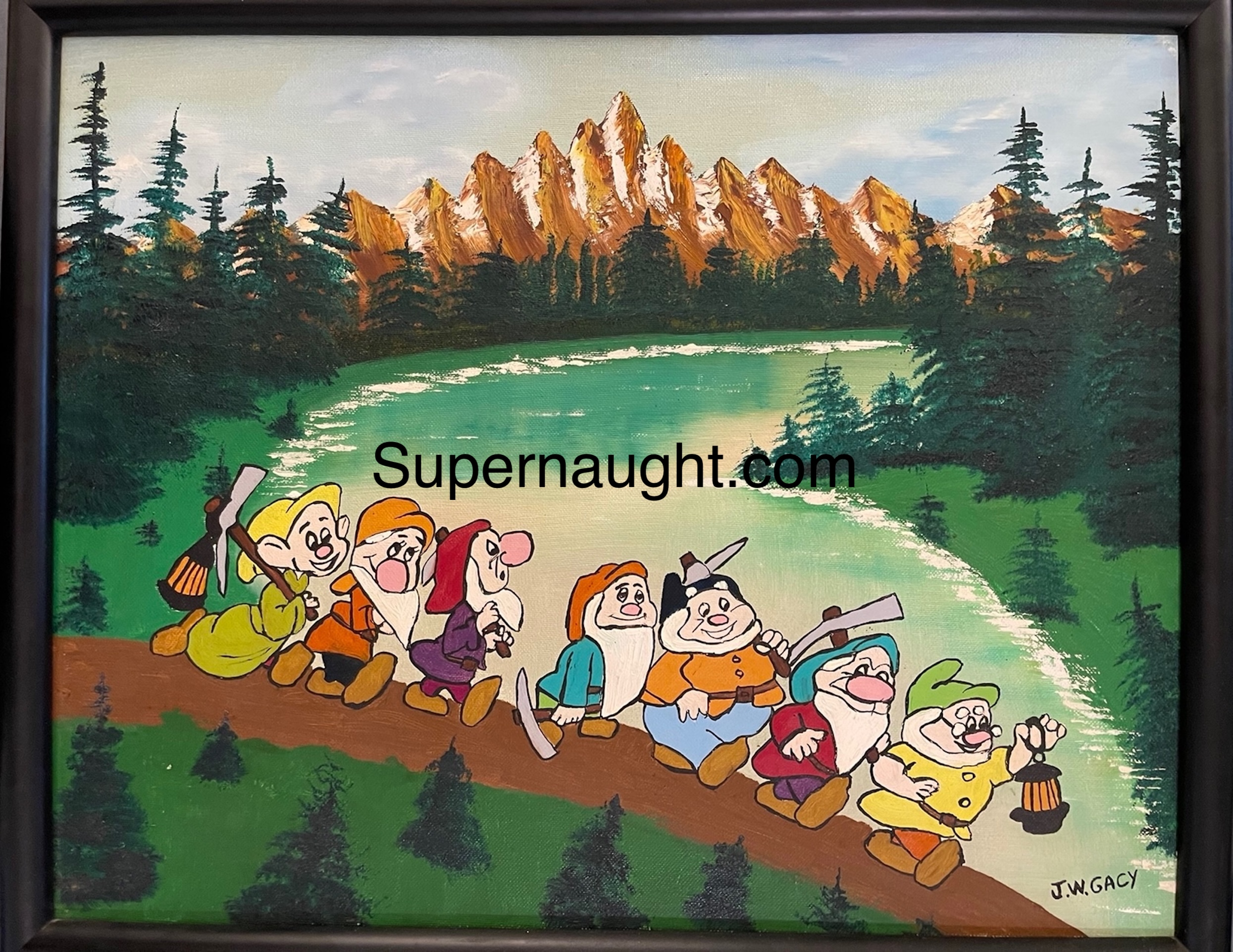 John Wayne Gacy Hi Ho in the Spring Oil Painting Signed
