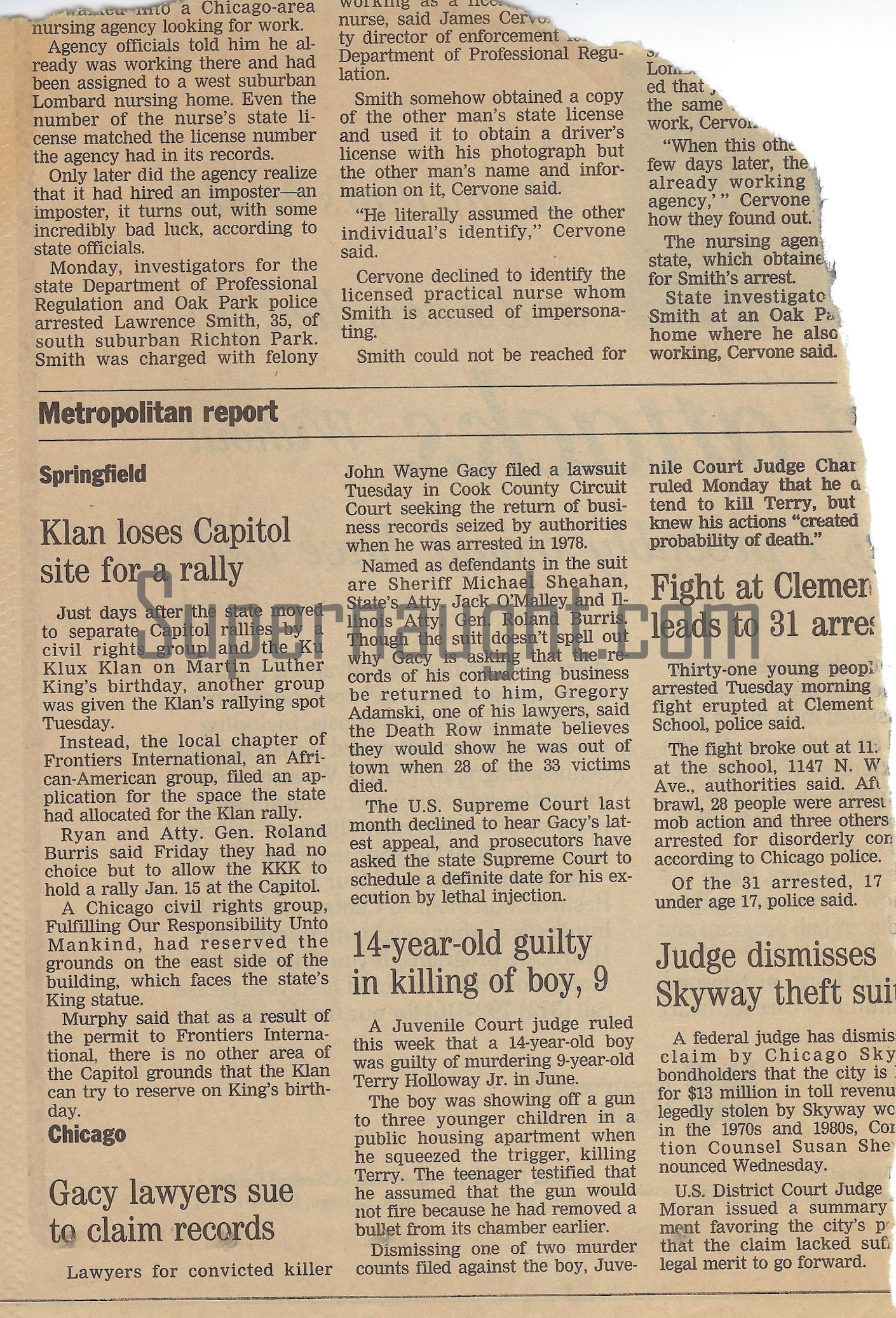 John Wayne Gacy Lawyers Sue To Claim Records Newspaper Article