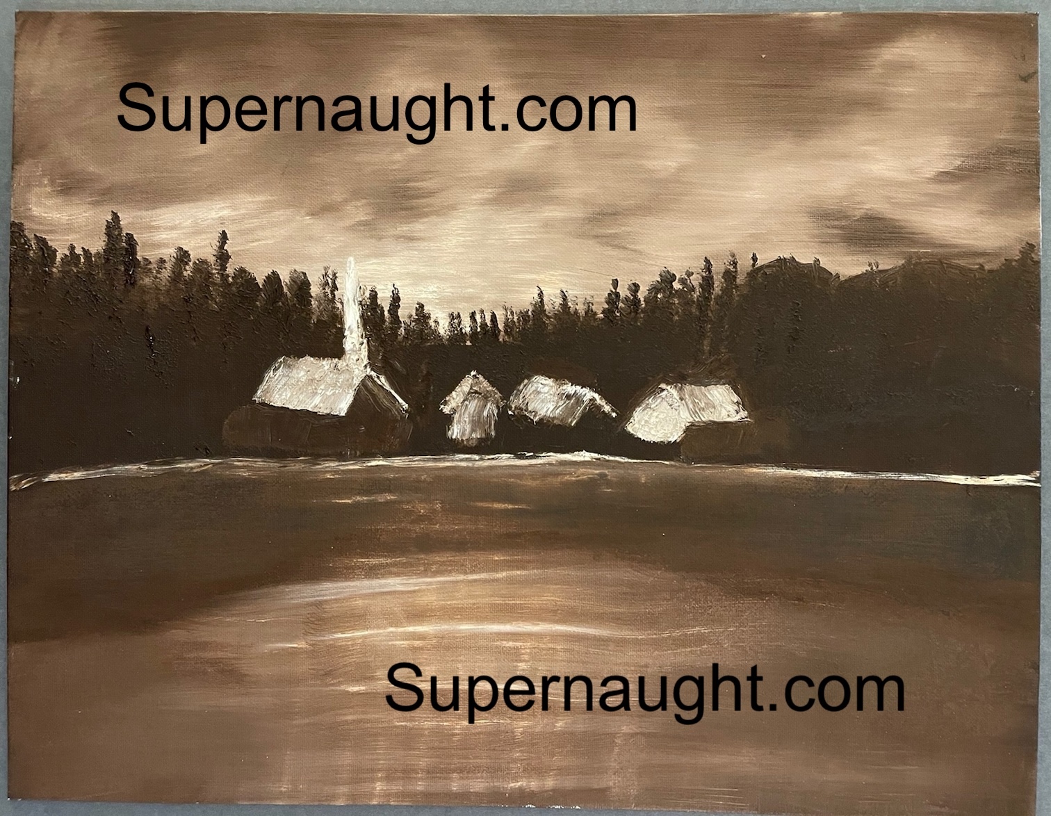 John Wayne Gacy Peaceful Village Painting Signed