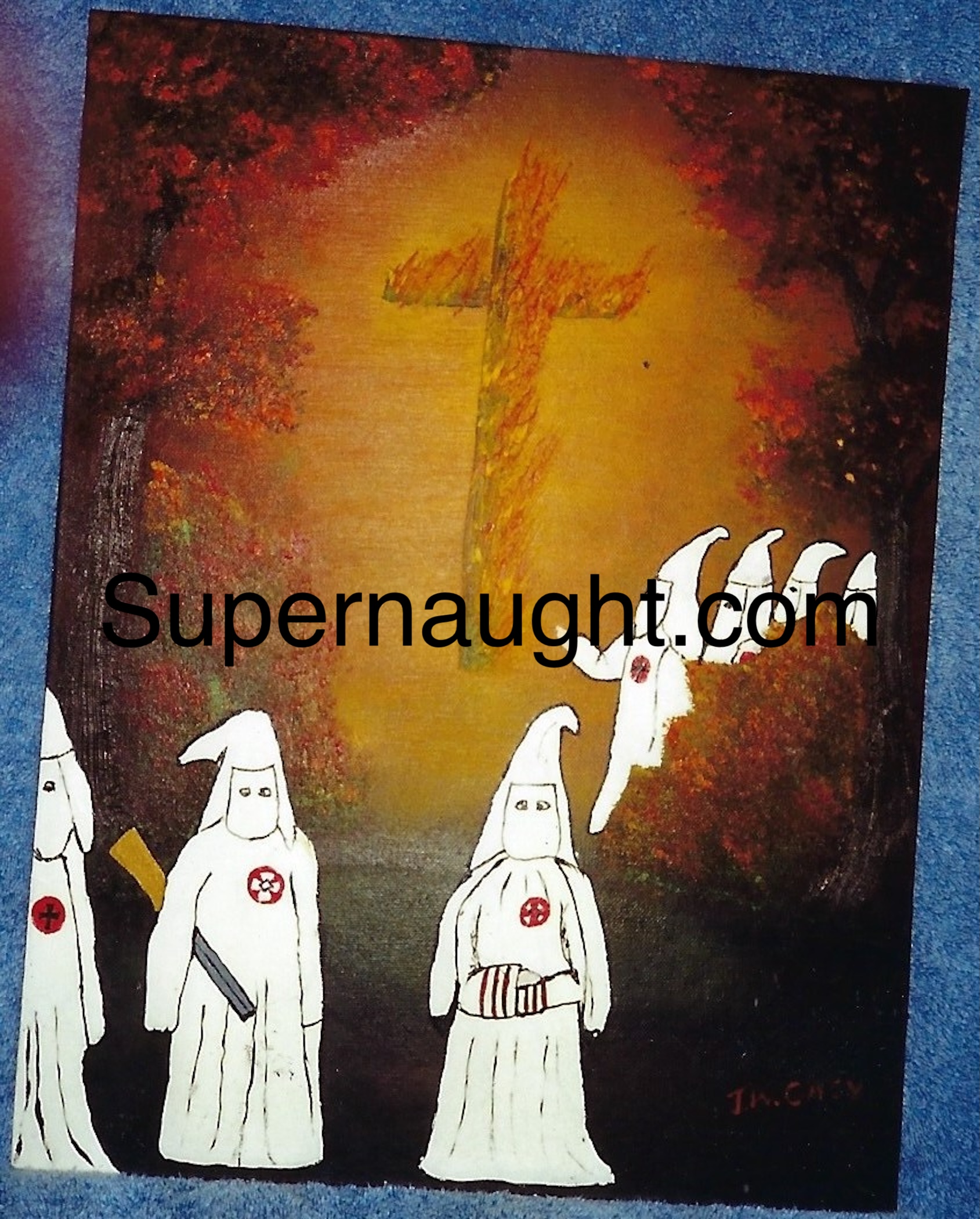 John Wayne Gacy Photo of Klan Painting Signed