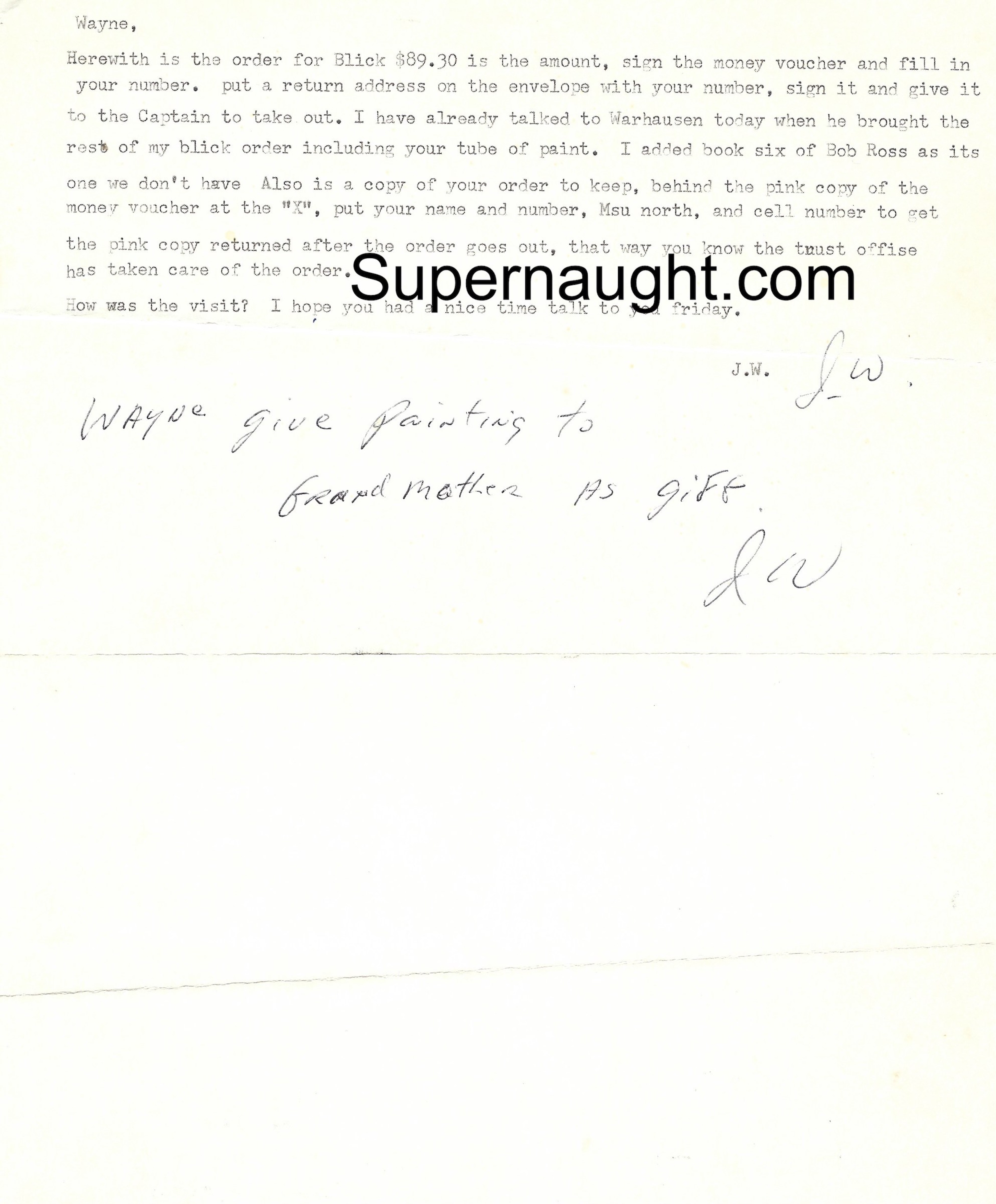 John Wayne Gacy Prison Kite Signed Twice