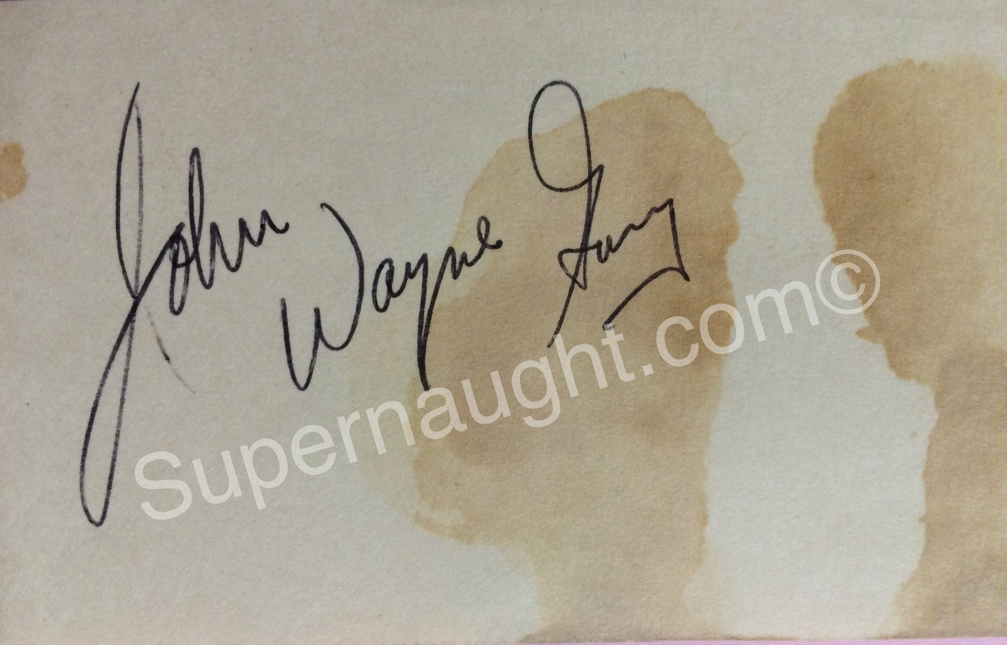 John Wayne Gacy Stateville Warden Signed Business Card