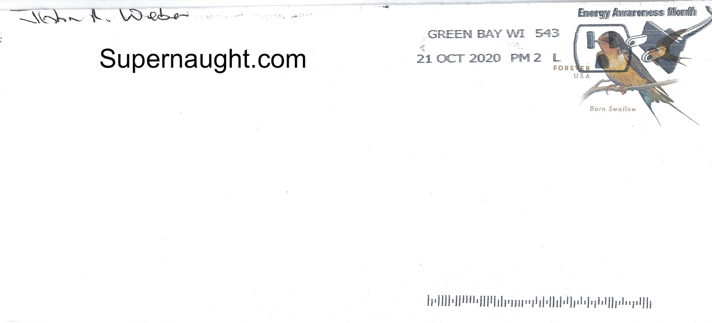 John Weber Letter and Envelope Set Both Signed image 3