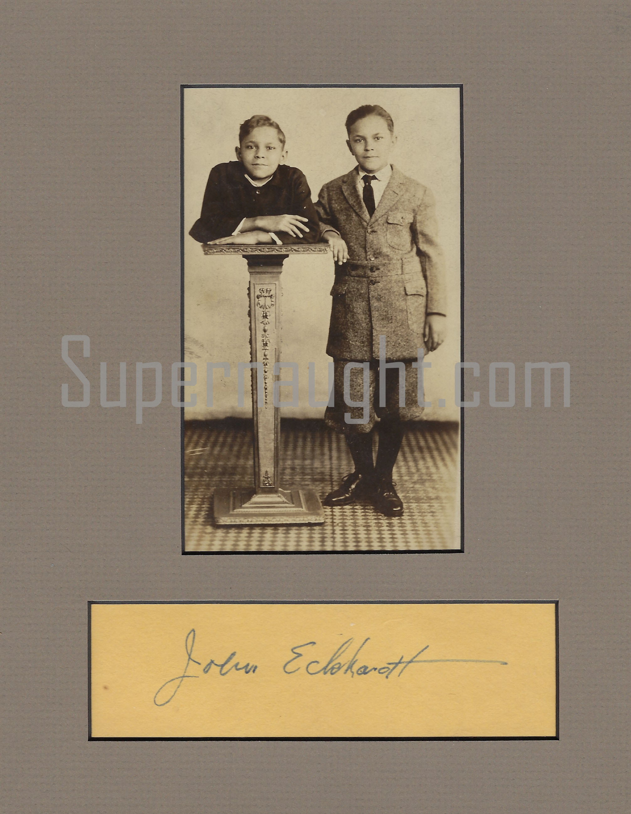 Johnny Eck Signature Eckhardt Brothers Photo