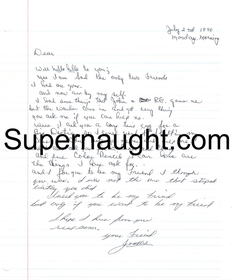 Jonas Whitmore Letter and Envelope Set Both Signed