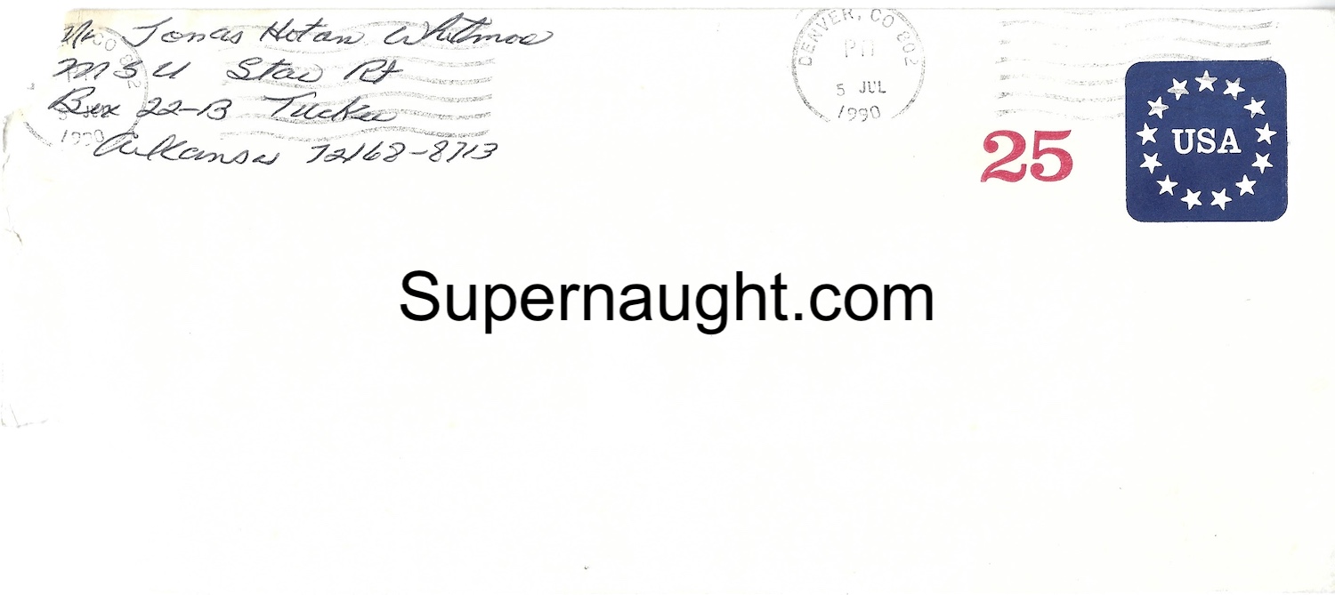 Jonas Whitmore Letter and Envelope Set Both Signed image 2