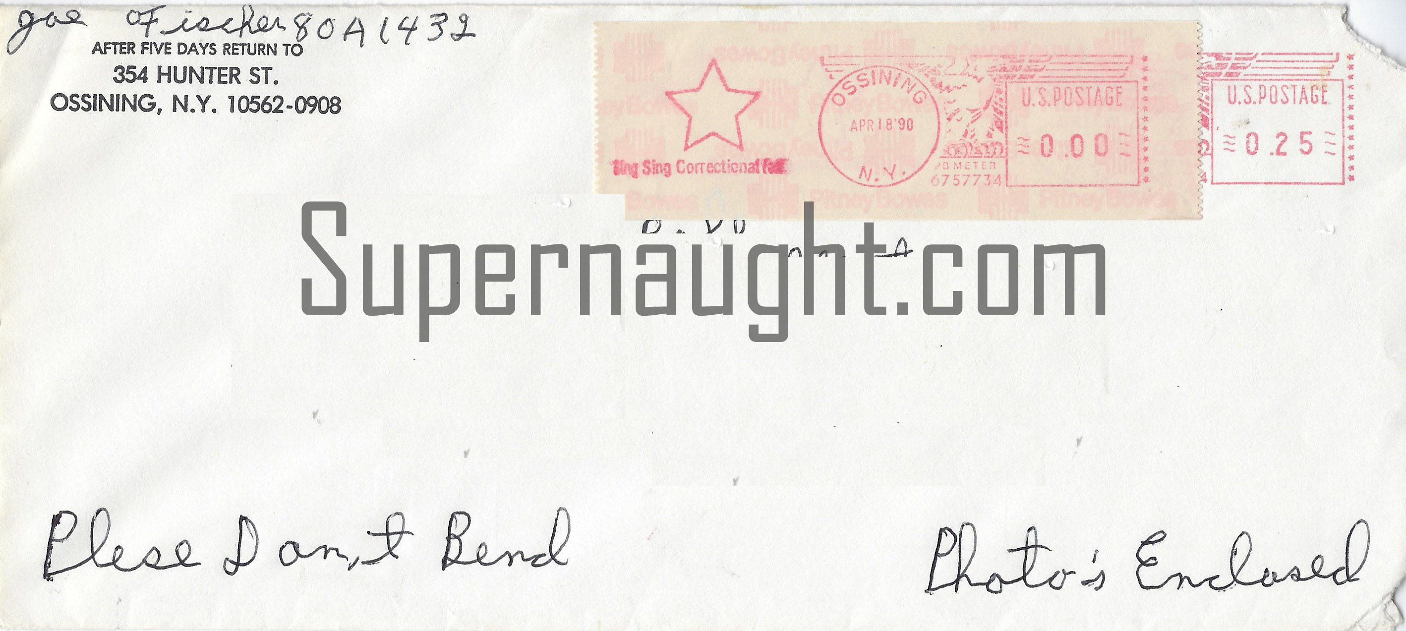 Joseph Fischer 2 Page Letter and Envelope Set Both Signed image 3