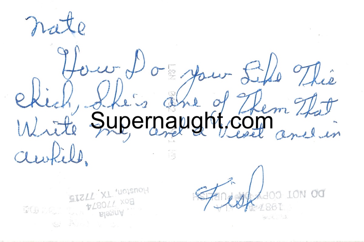 Joseph Fischer Angela Photo Signed