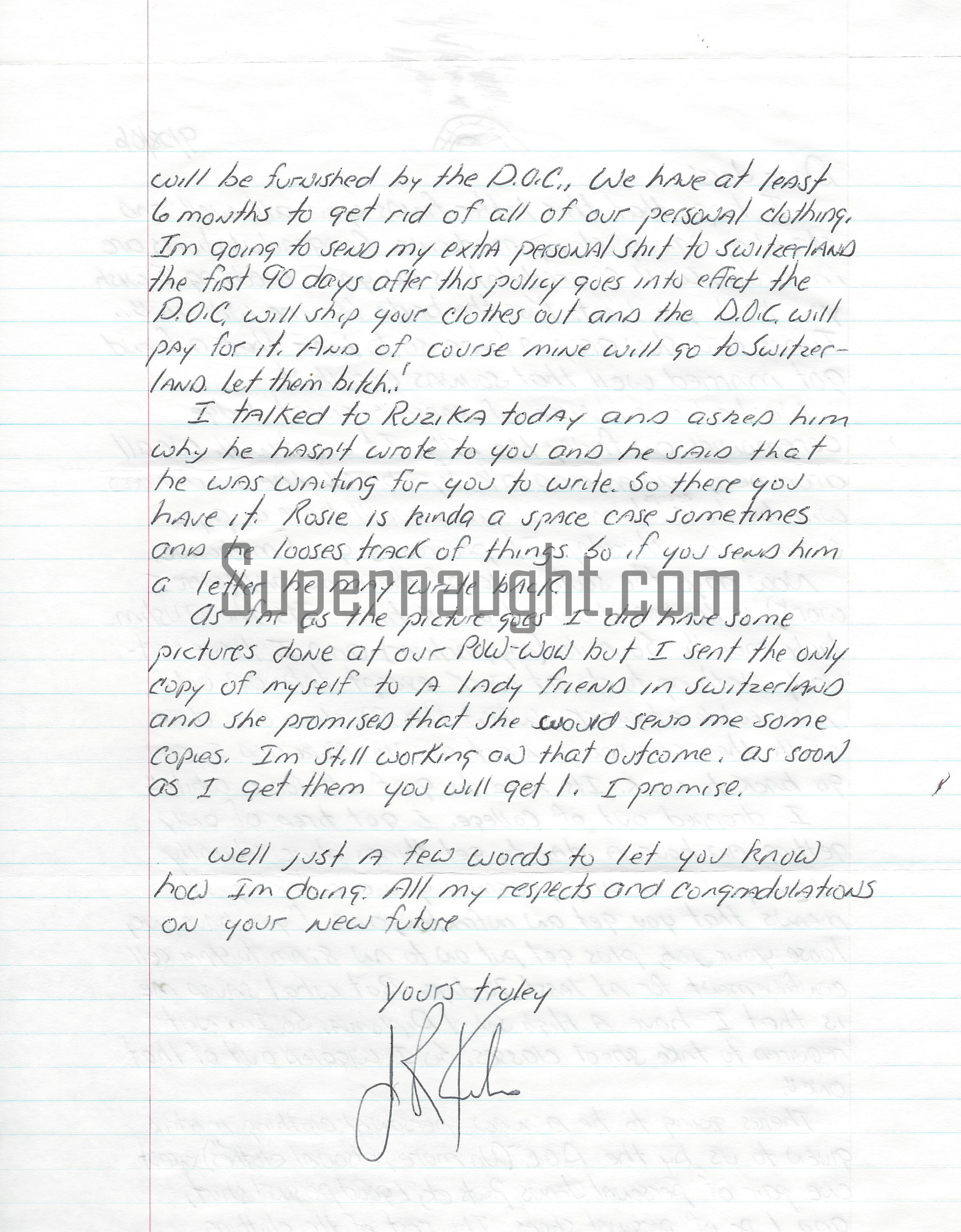 Joseph Kondro Two Page Letter and Envelope Set Both Signed image 2