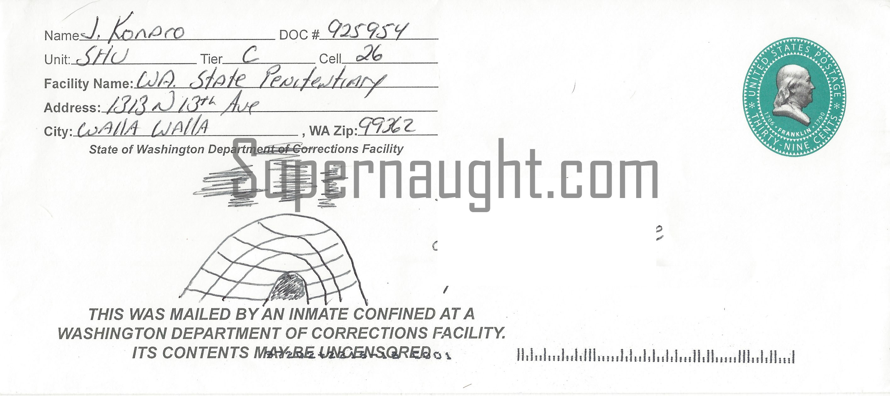 Joseph Kondro Two Page Letter and Envelope Set Both Signed image 3