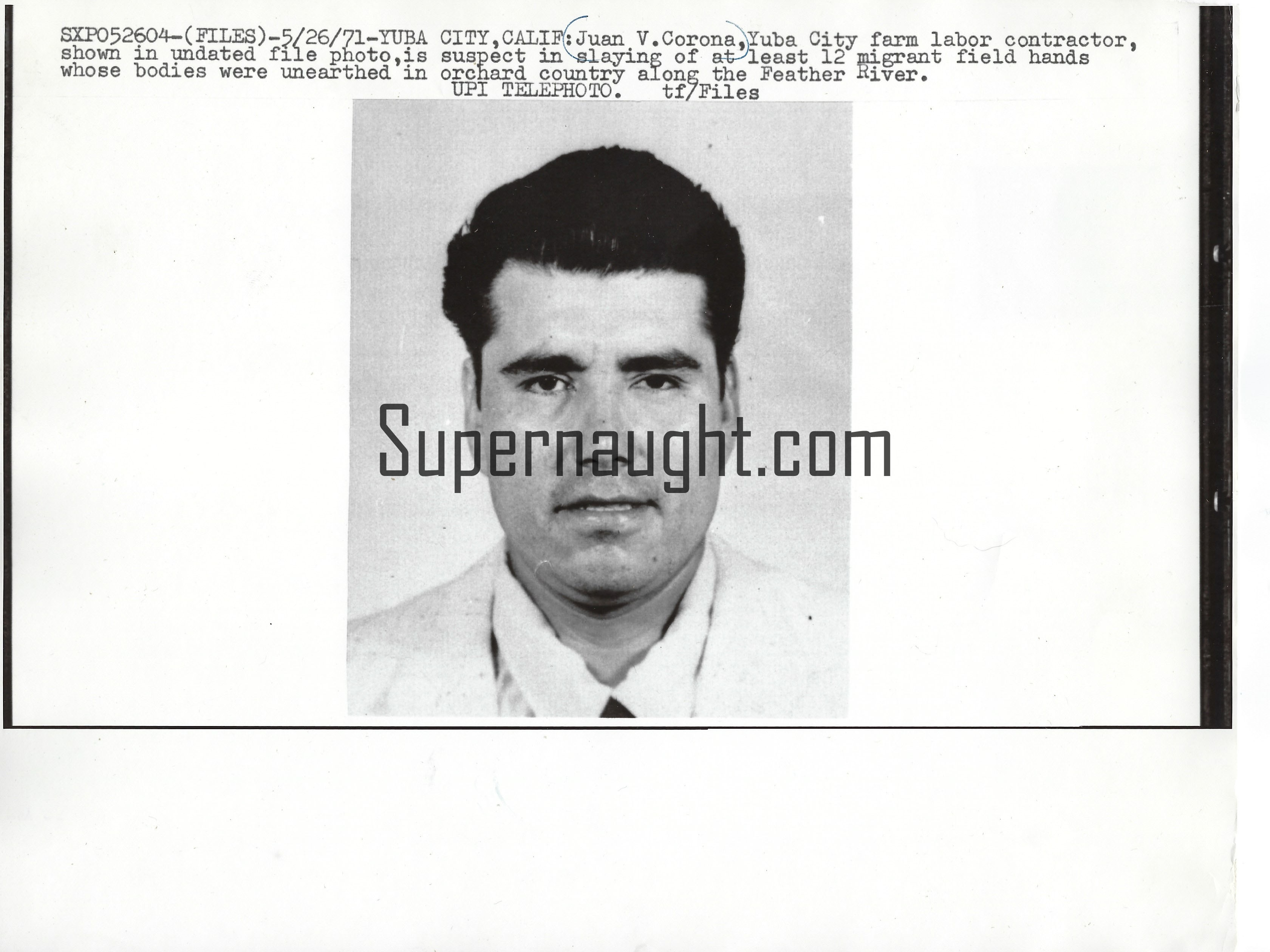 Juan Corona 1971 Press Photo