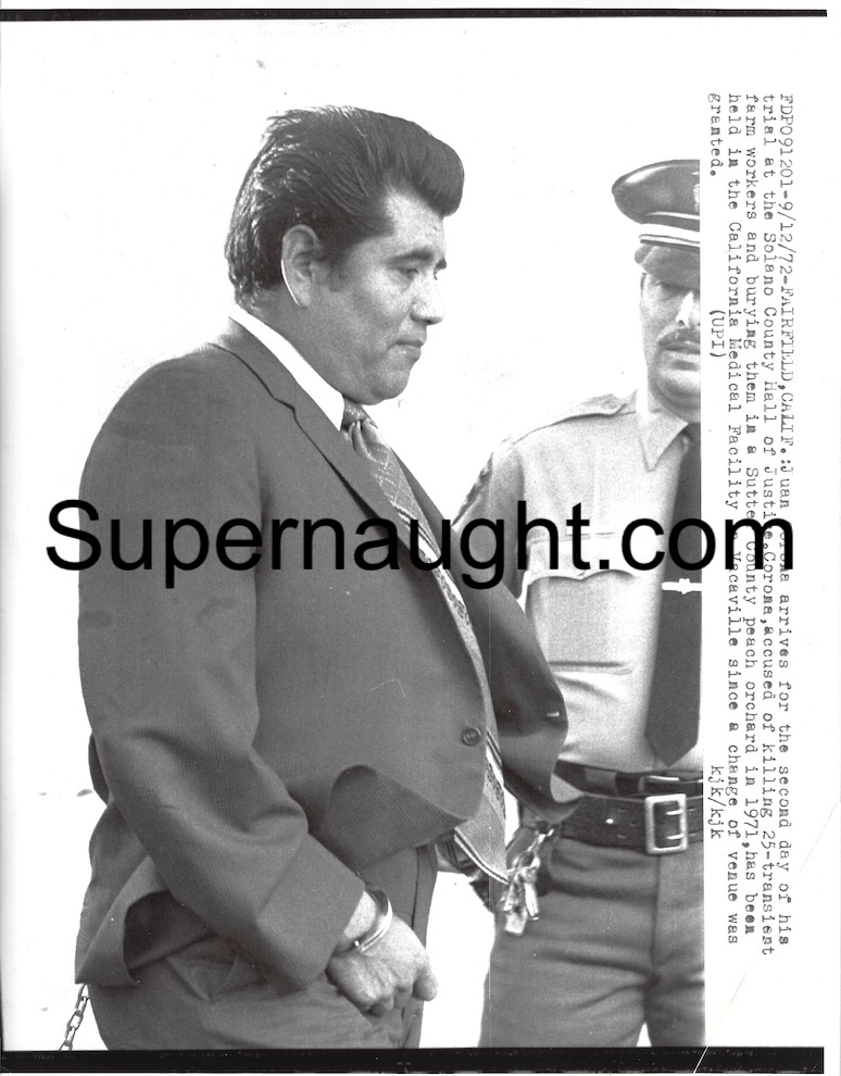 Juan Corona 1972 Arrives To Trial Press Photo