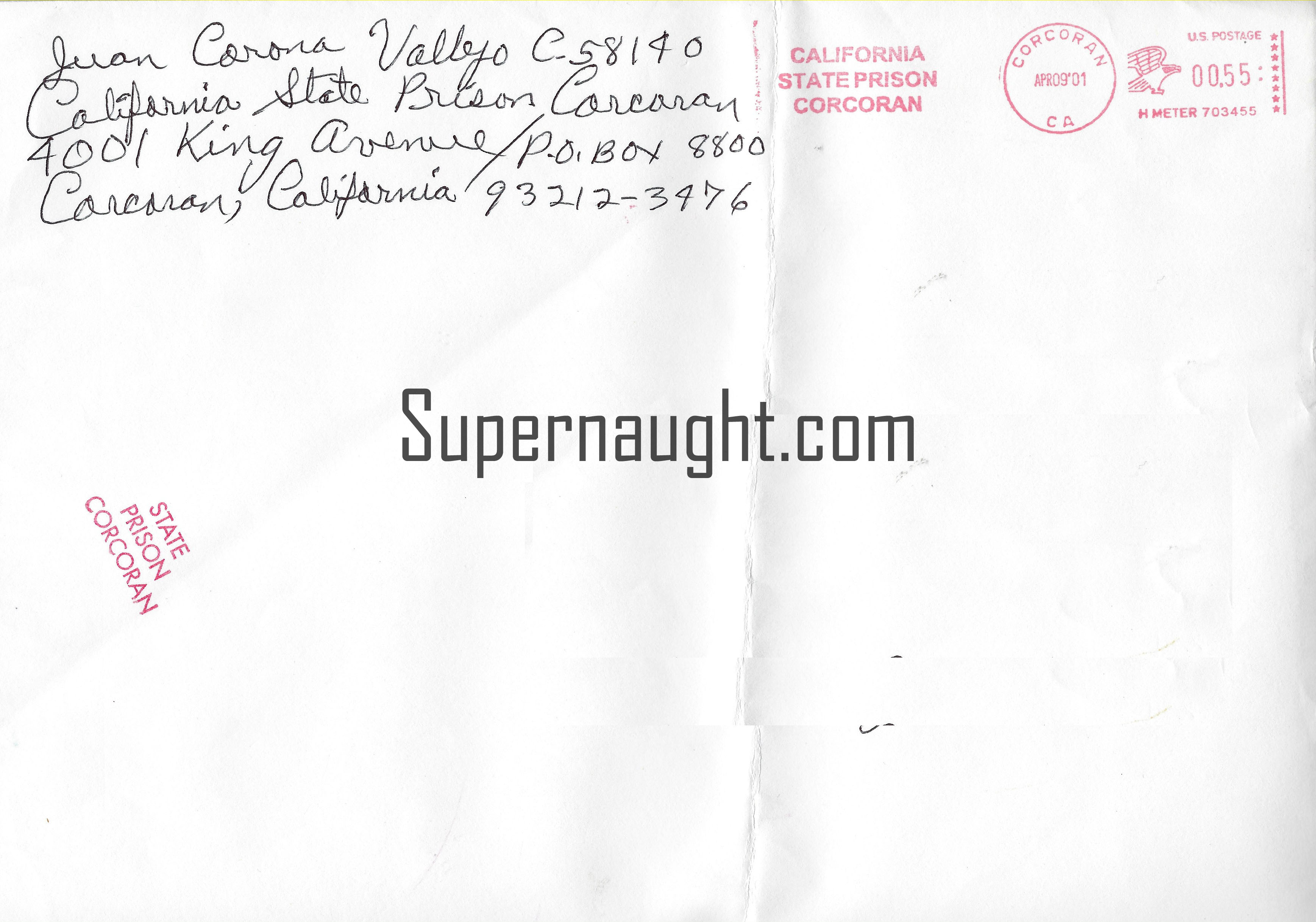 Juan Corona Artwork Letter and Envelope Set Signed image 3