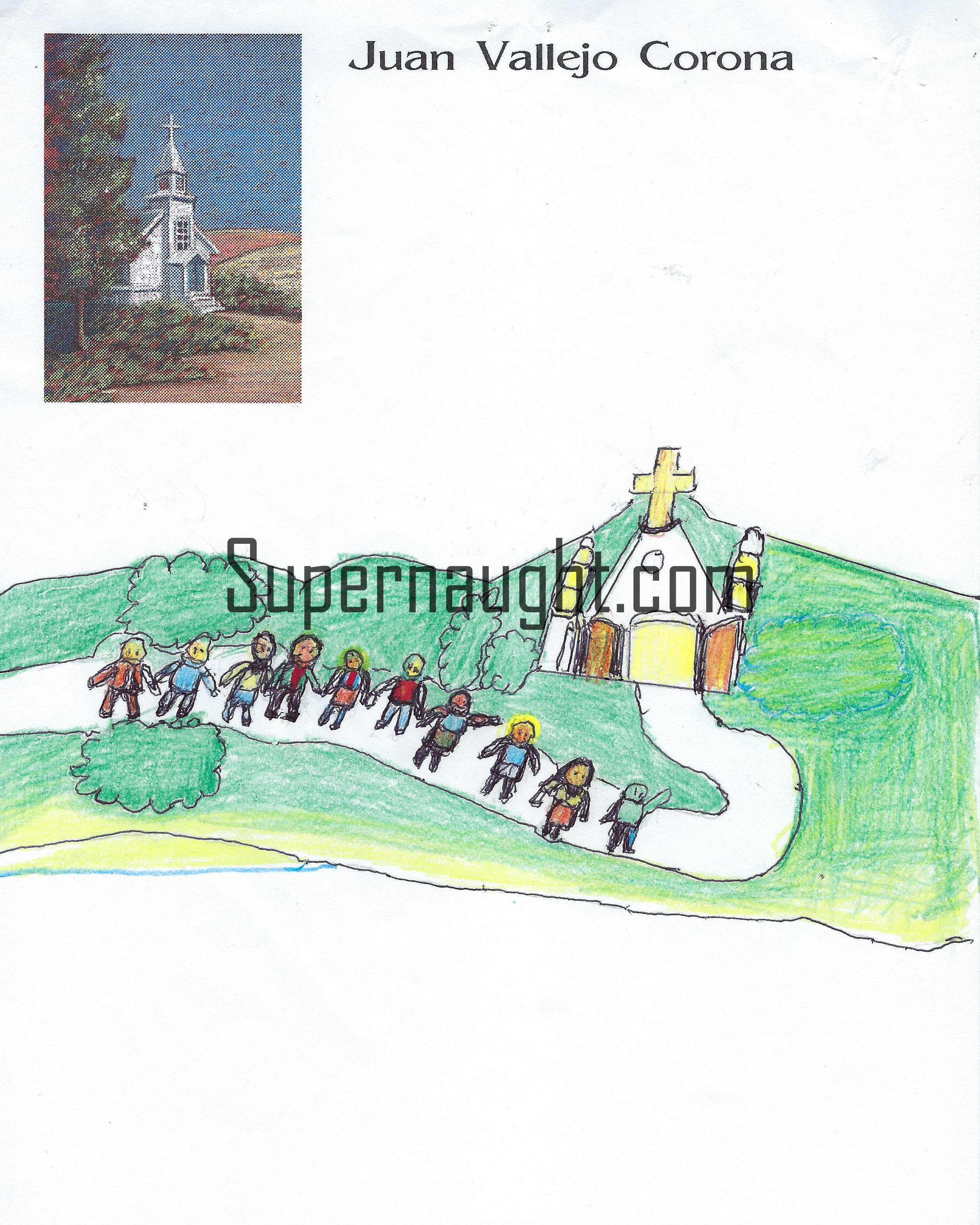 Juan Corona Church Drawing
