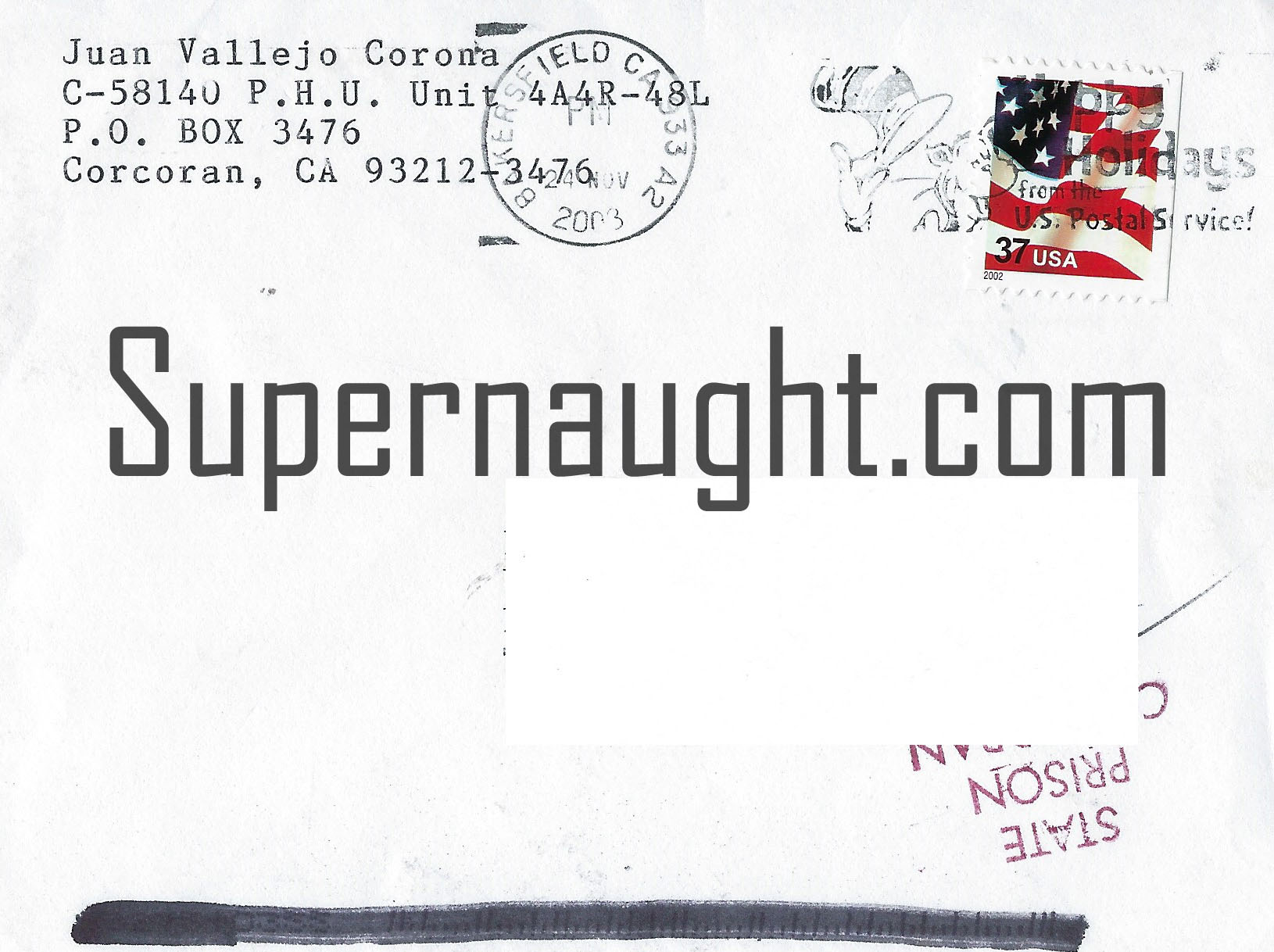 Juan Corona Prison Letter and Envelope Set image 2