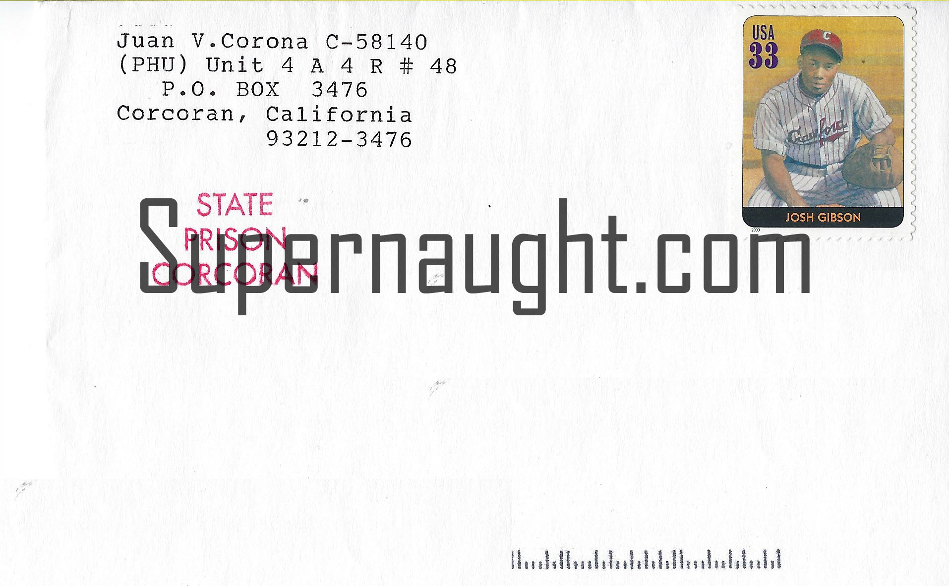 Juan Corona Signed Handwritten Card with Envelope Set image 3