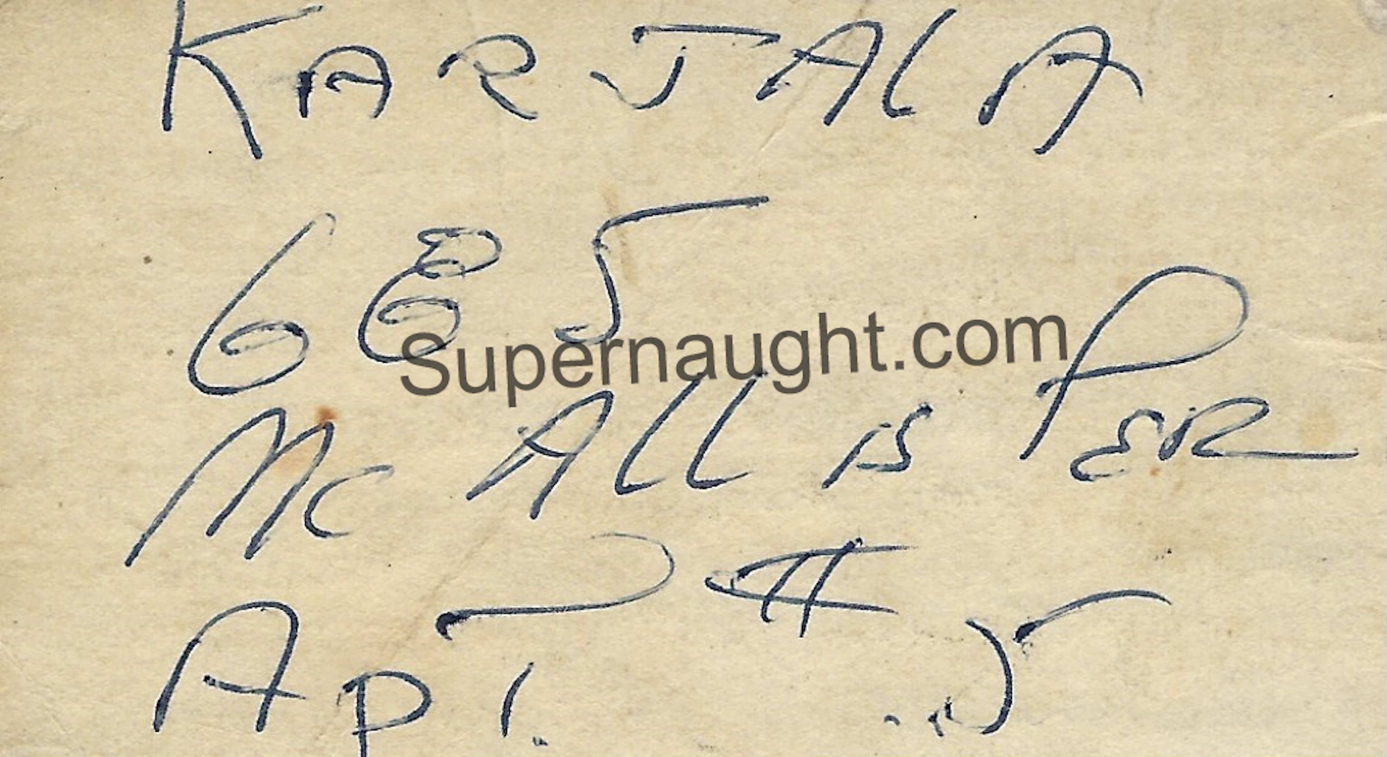 Juan Corona Vintage Business Card with His Handwriting image 2