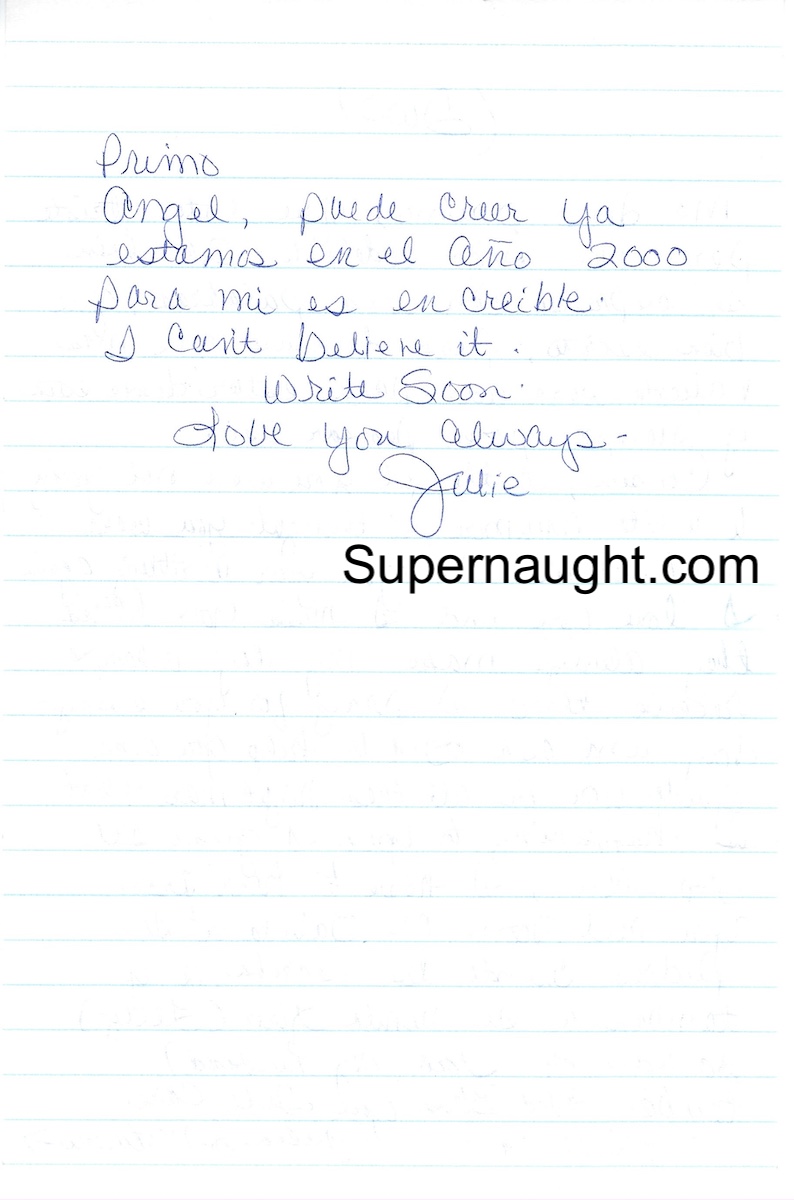 Julia Maturino Letter to Her Brother Angel Resendiz Signed image 2