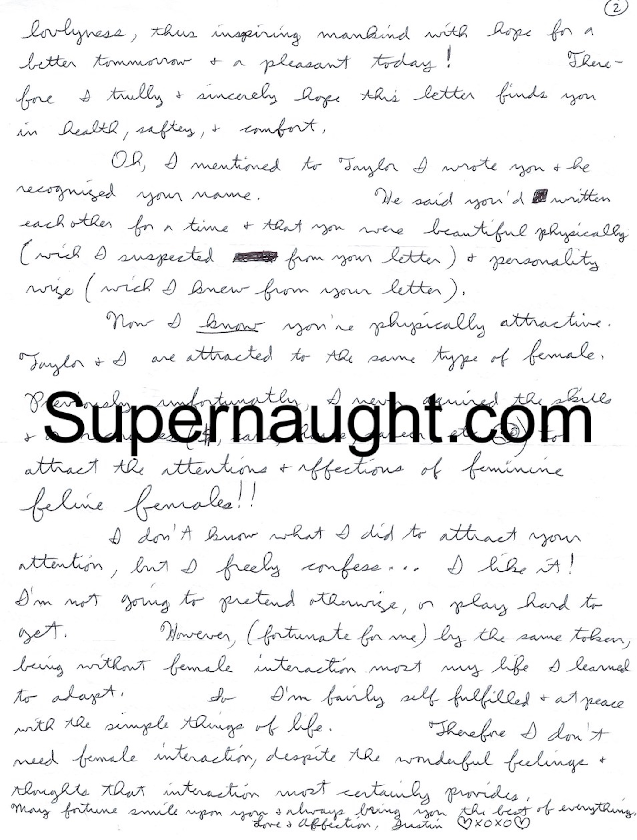 Justin Helzer Letter And Envelope Both Signed image 2