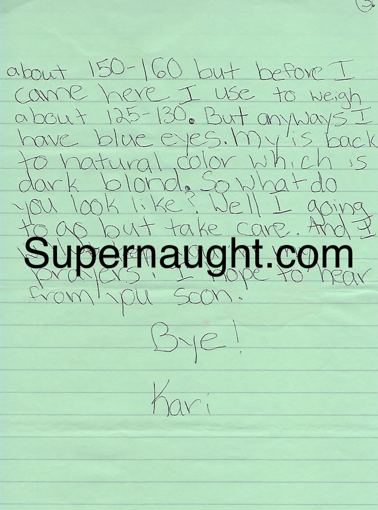 Kari Allen Handwritten Letter and Envelope Set Both Signed