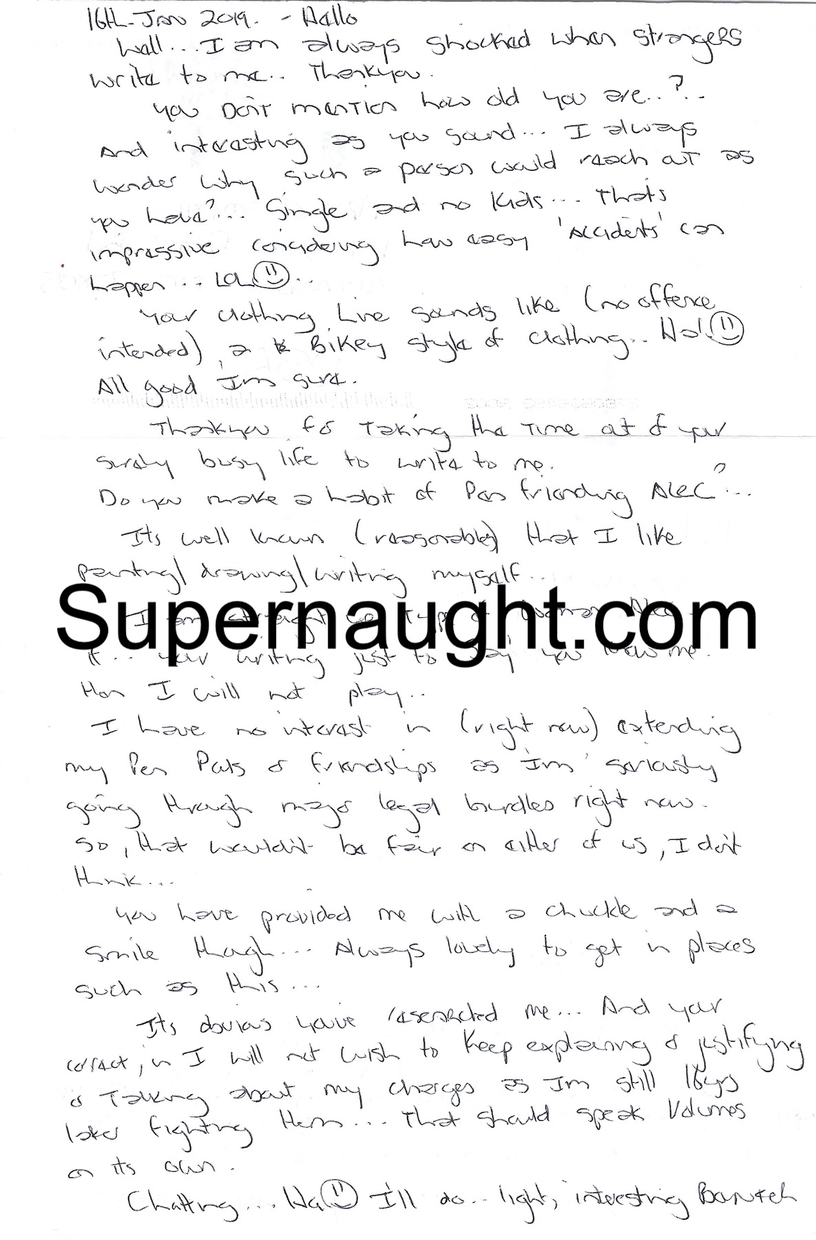 Kathleen Folbigg Aerogramme Letter Signed Twice