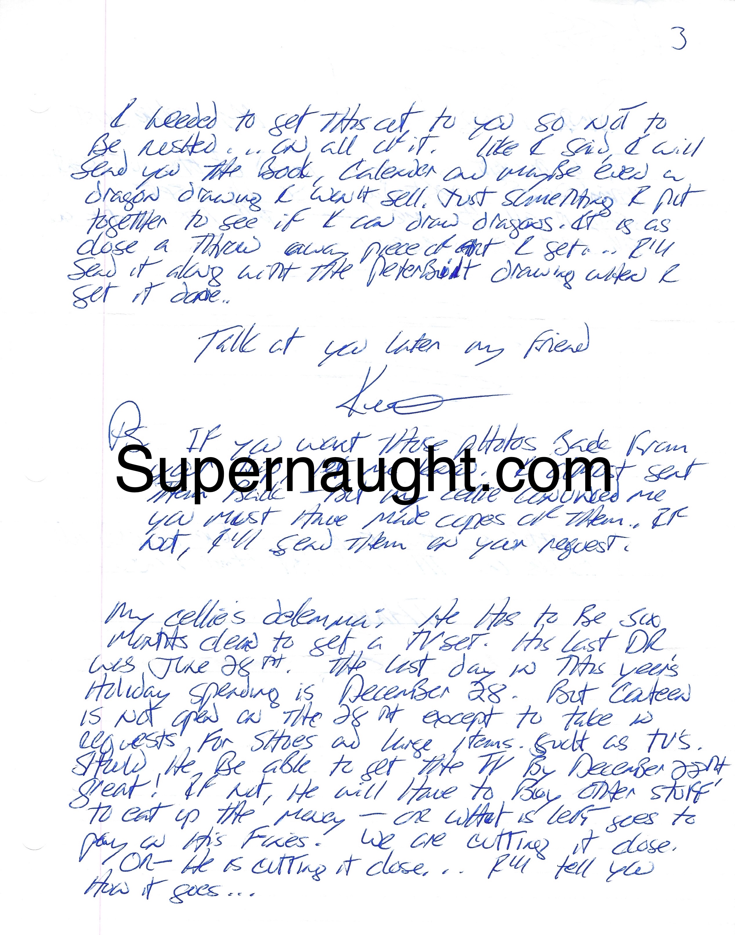 Keith Jesperson Dec 2007 Four Page Letter Envelope Set Both Signed