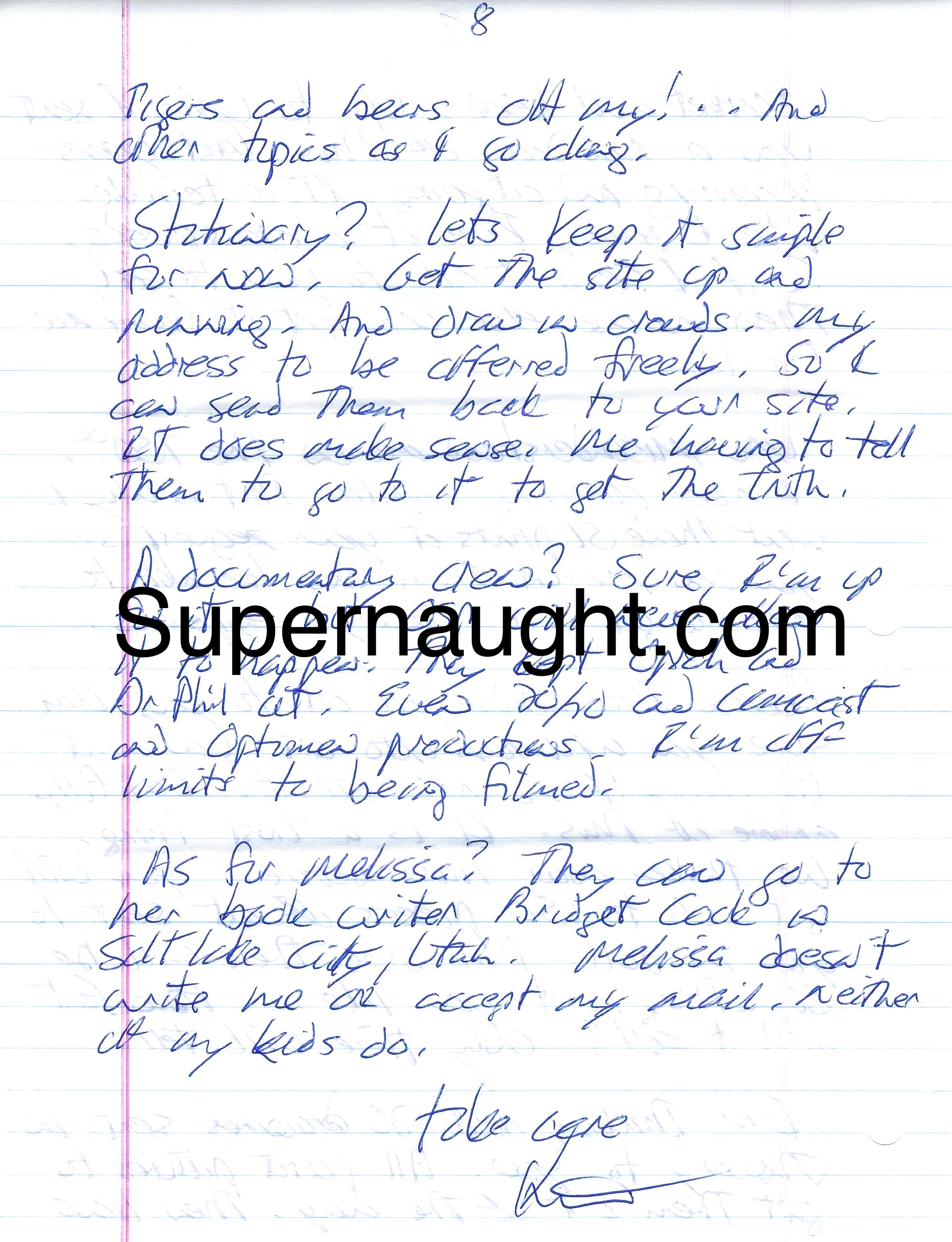 Keith Jesperson Eight Page Letter Envelope Set Both Signed