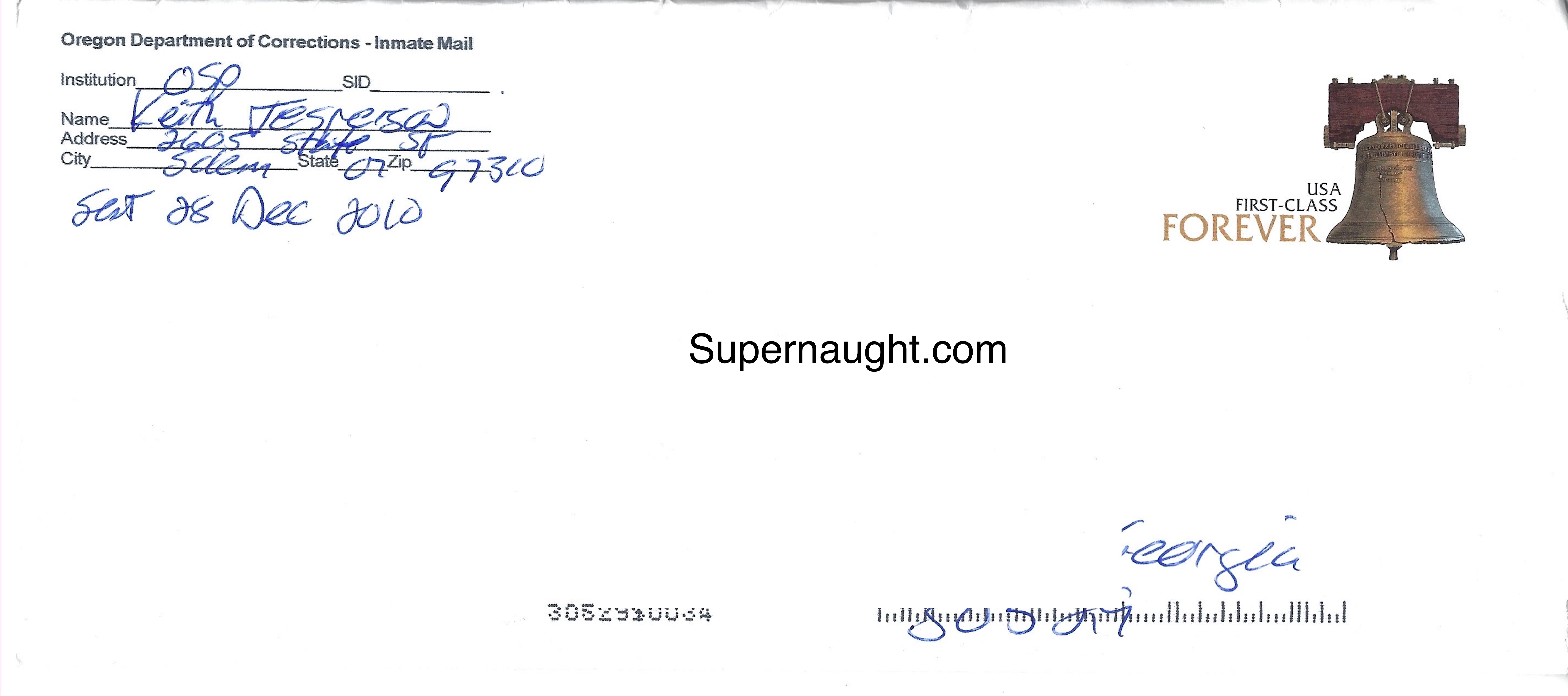 Keith Jesperson Eight Page Letter Envelope Set Both Signed image 4