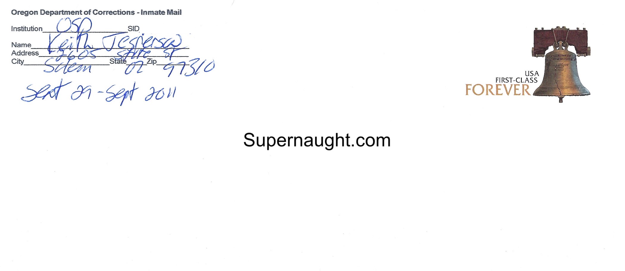 Keith Jesperson Inquiry Visiting List And Envelope 5 Total Signatures image 4