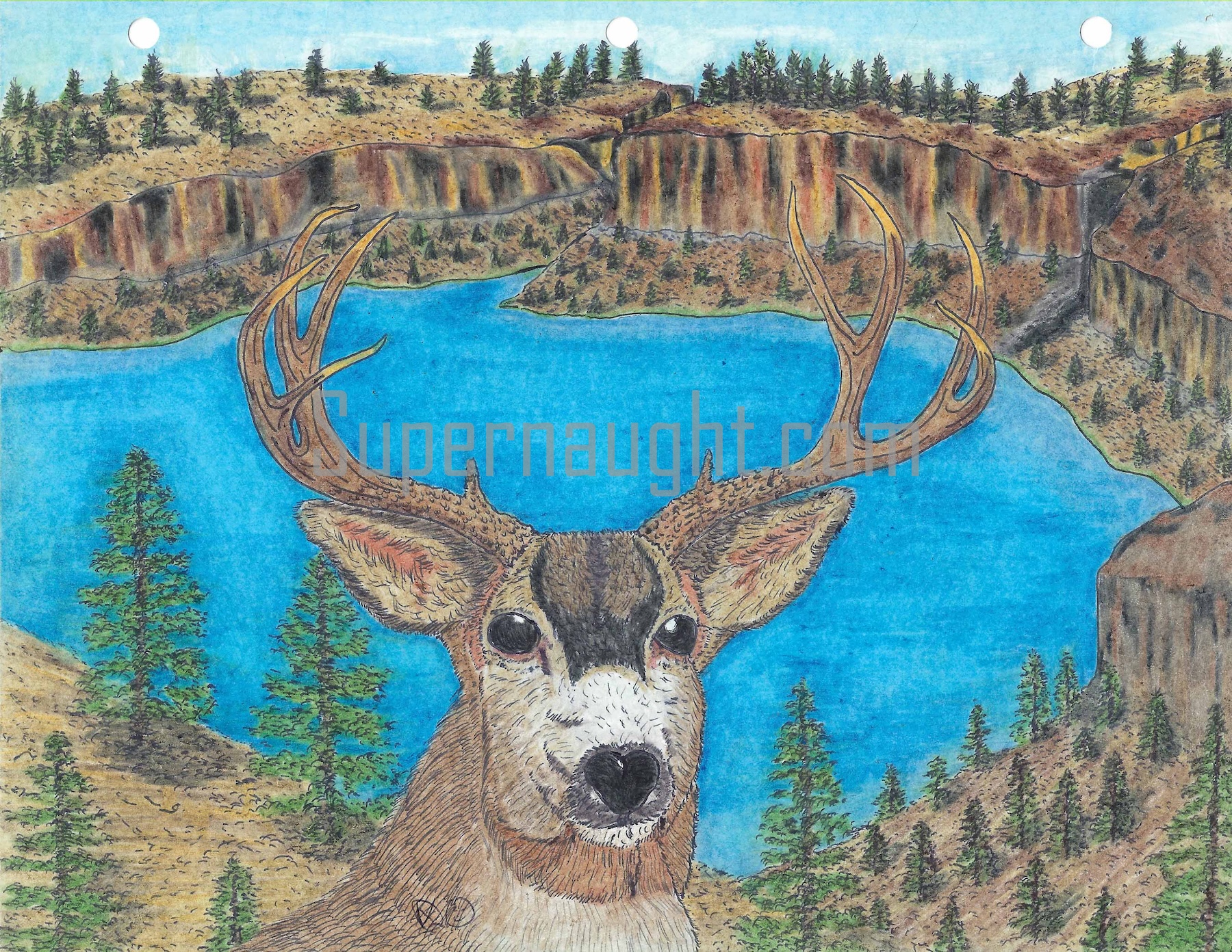 Keith Jesperson Signed Artwork For His Dad