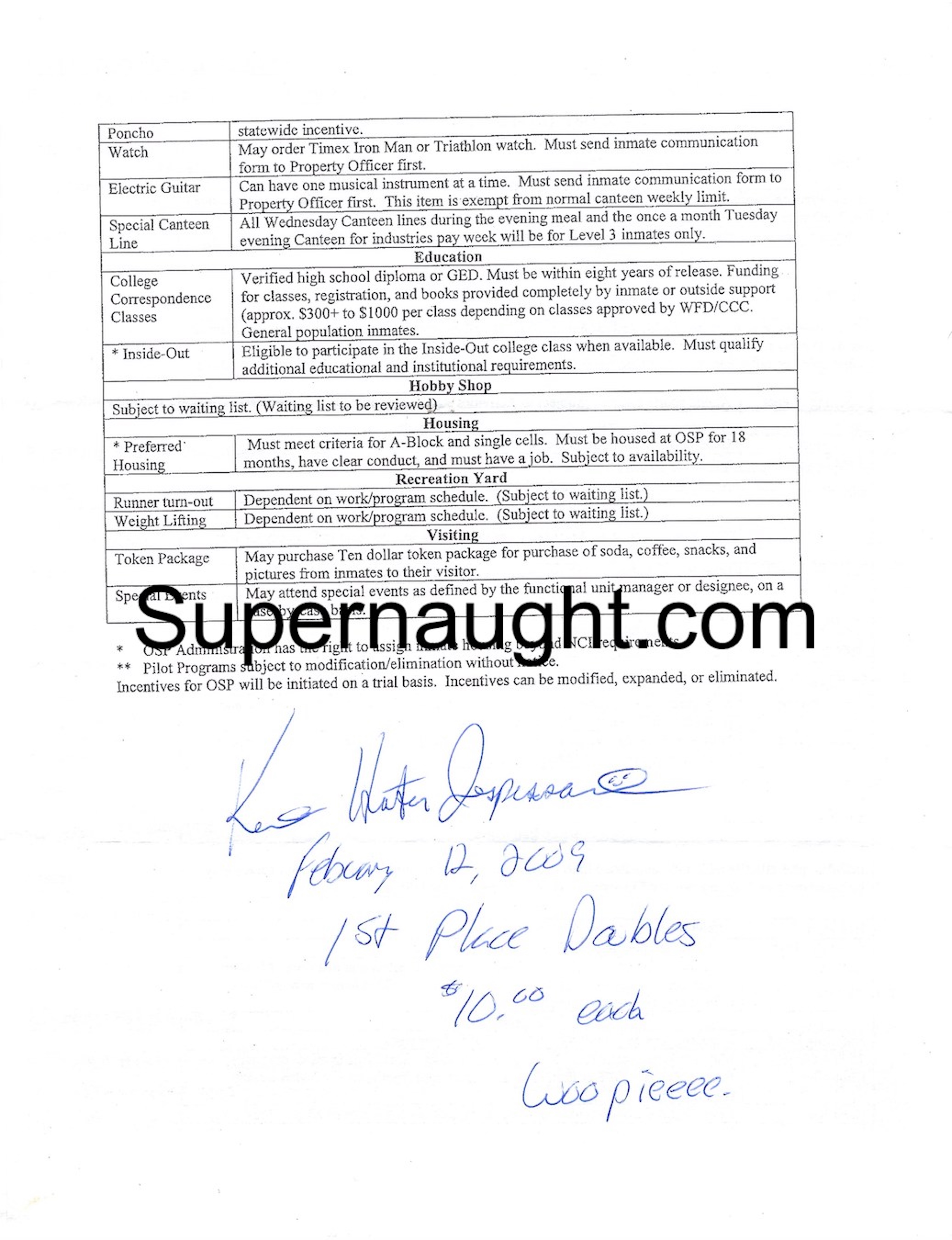 Keith Jesperson Signed Walled Street Bulletin