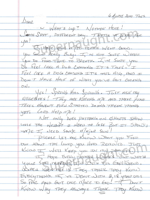 Kelly Gissendaner Letter and Envelope Set Both Signed Executed image 2