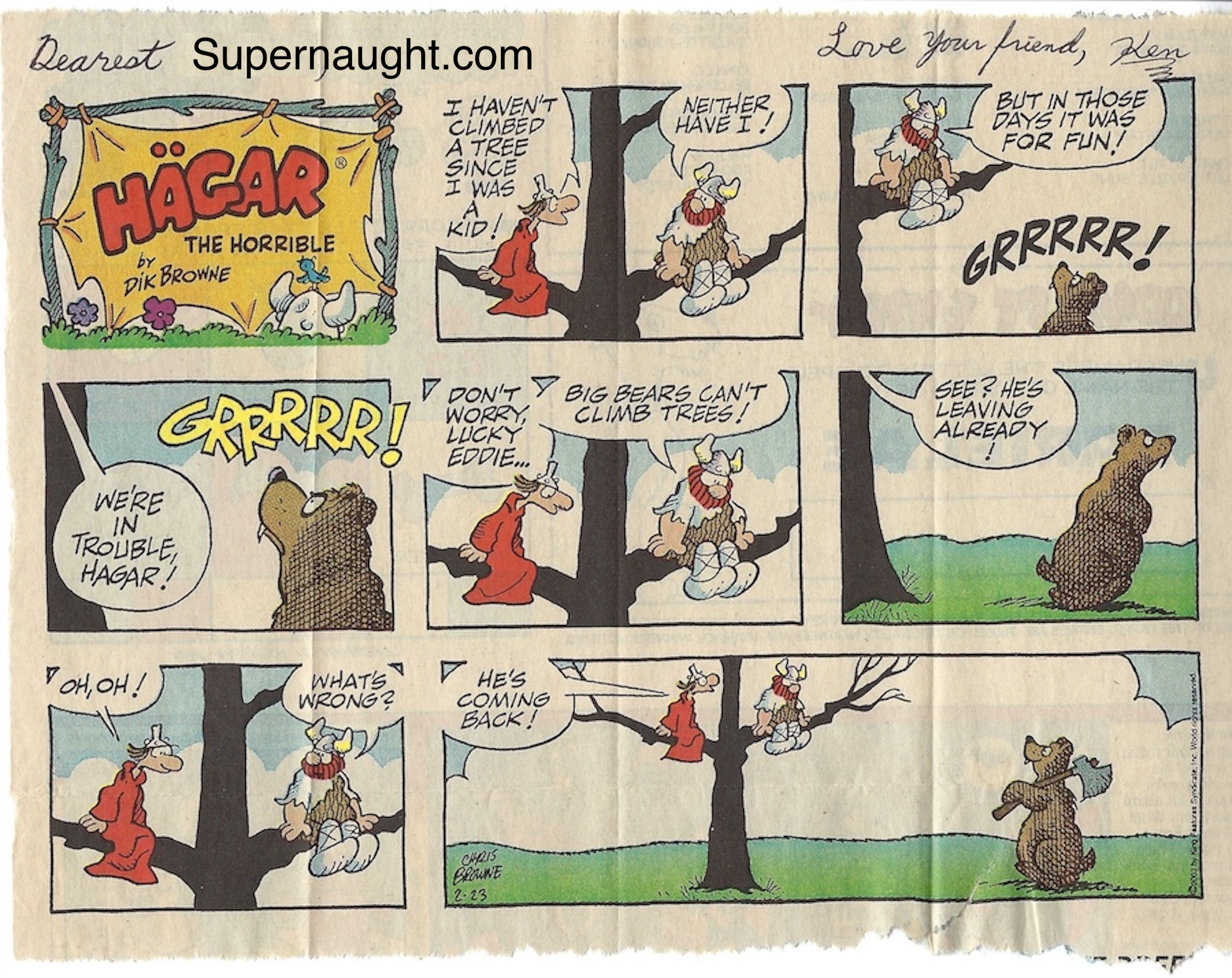 Kendall Francois Hagar the Horrible Signed Comic