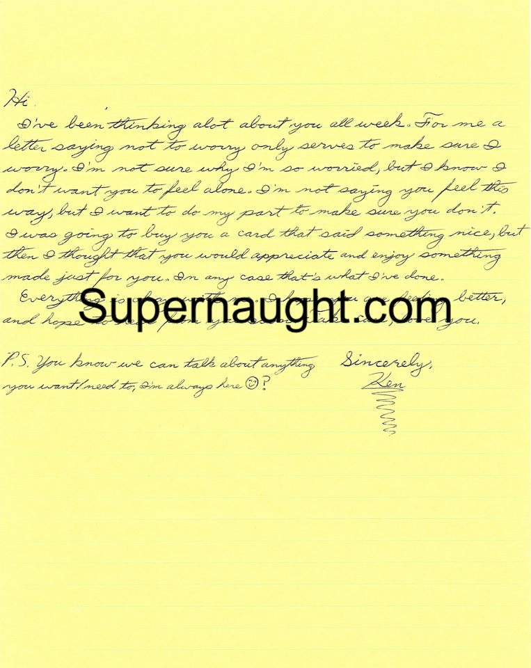 Kendall Francois Letter and Envelope Both Signed Dead
