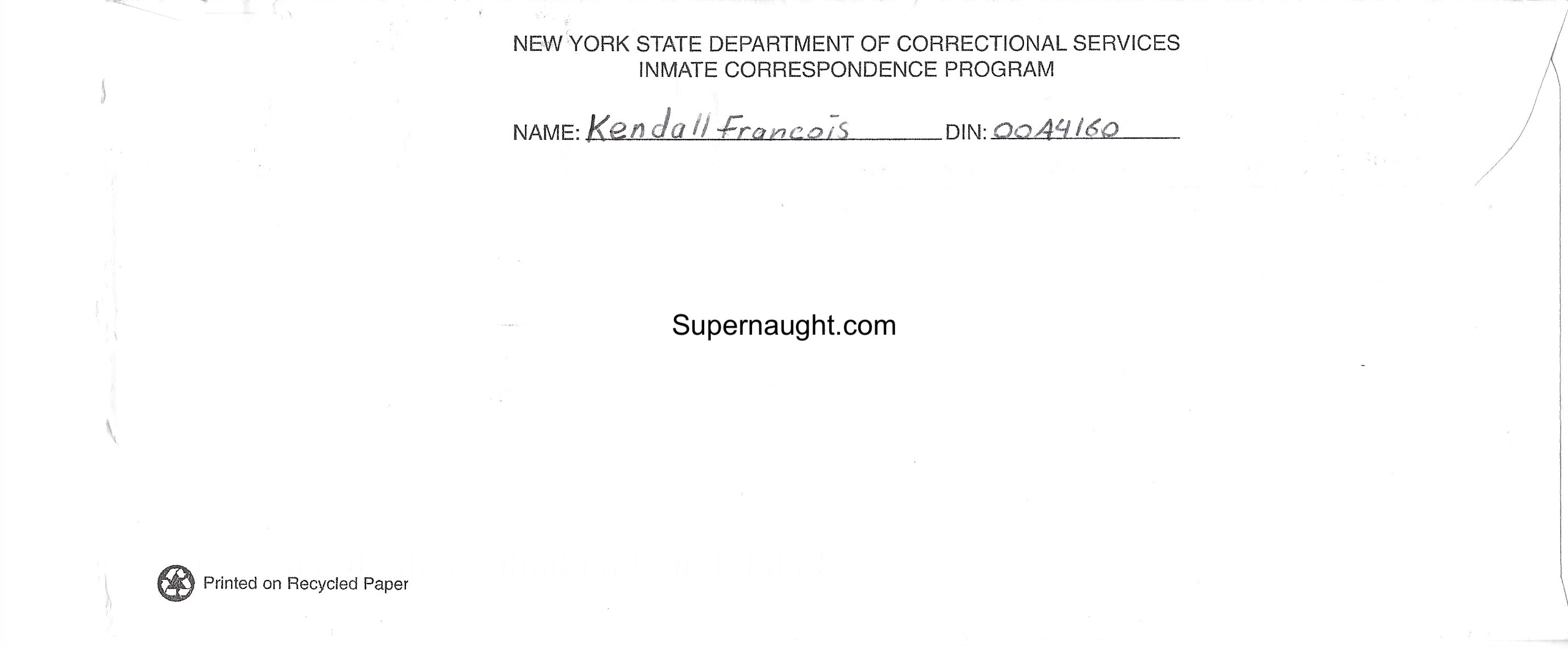 Kendall Francois Letter and Envelope Set Both Signed image 4