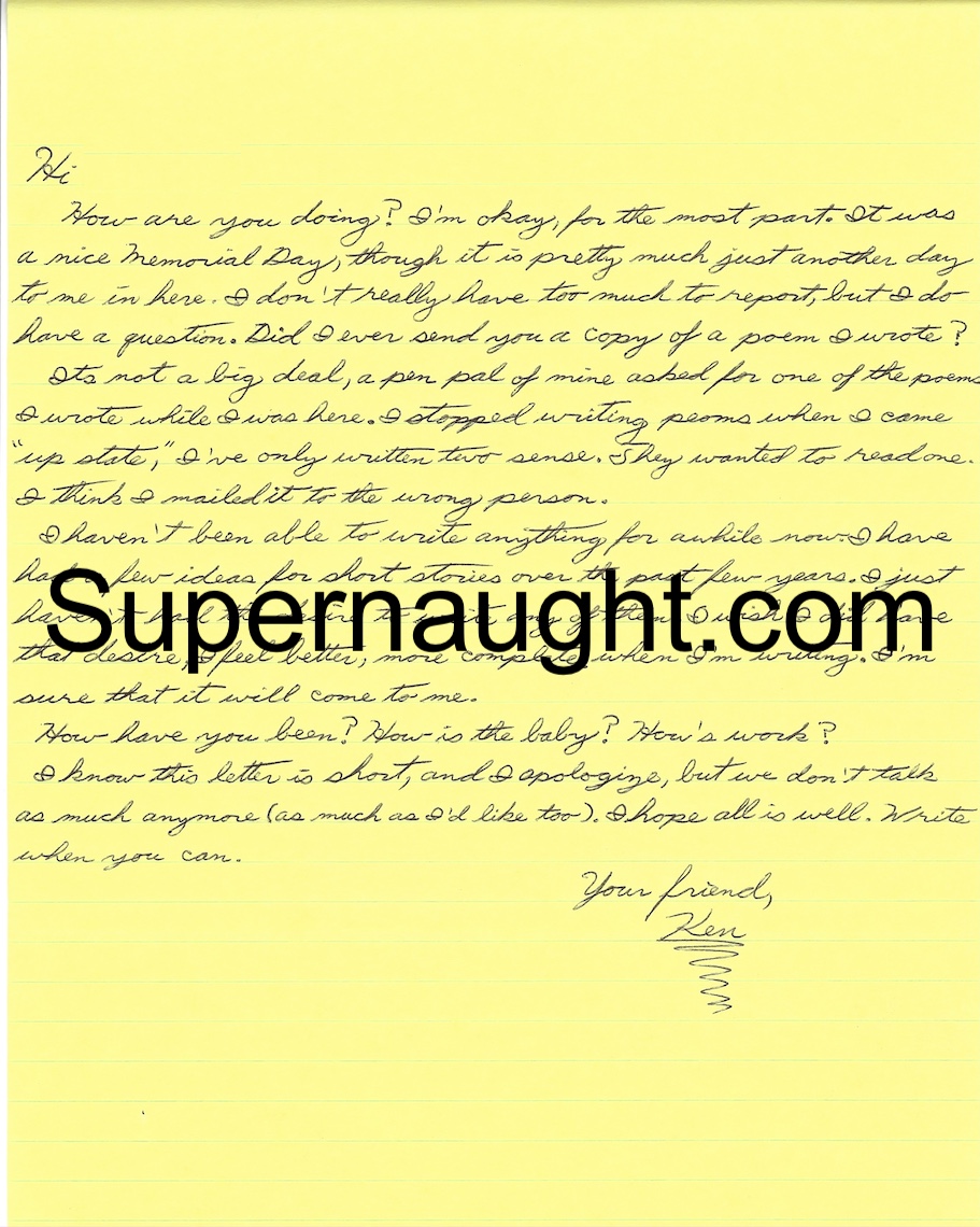 Kendall Francois Letter Envelope Set Both Signed